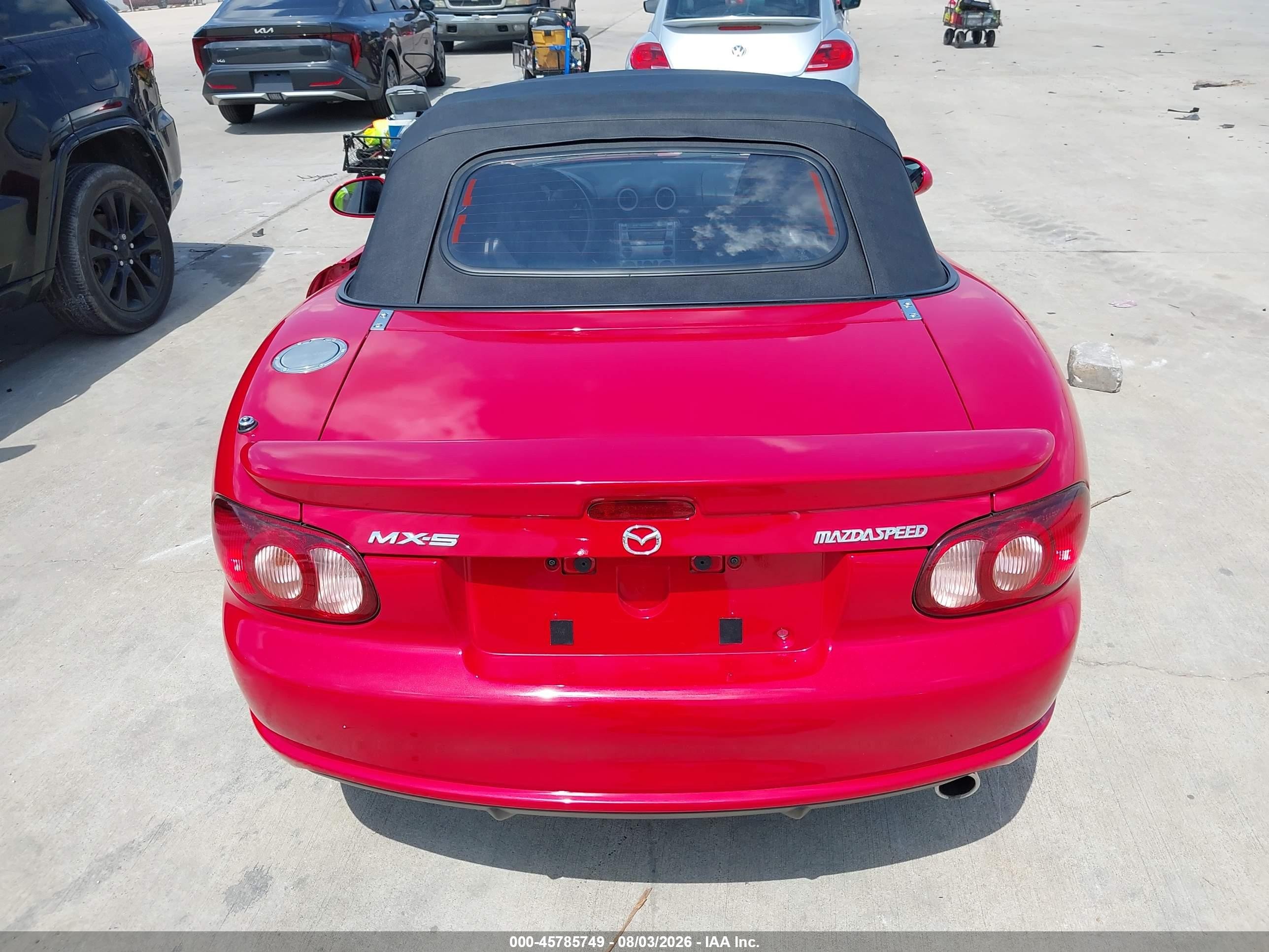 2005 Mazda Mazdaspeed Mx-5 Miata Cloth Red vin: JM1NB354350411378