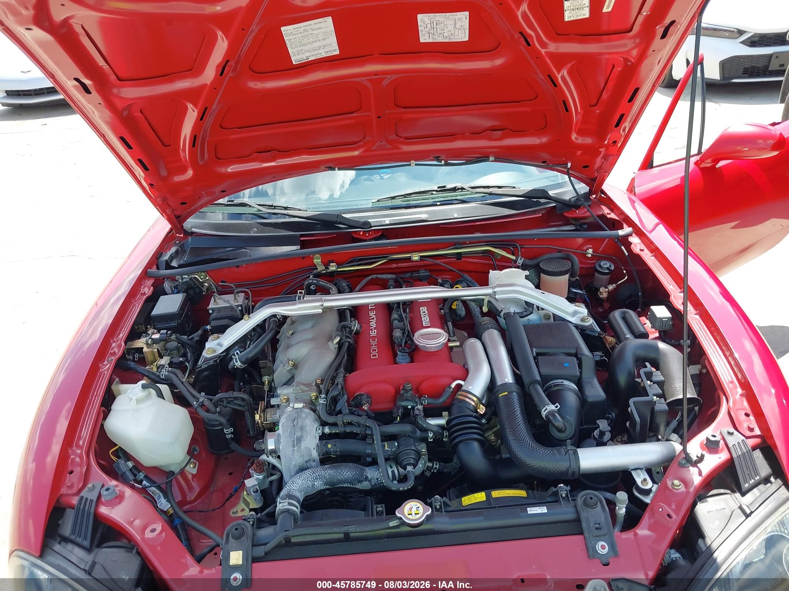 2005 Mazda Mazdaspeed Mx-5 Miata Cloth Red vin: JM1NB354350411378