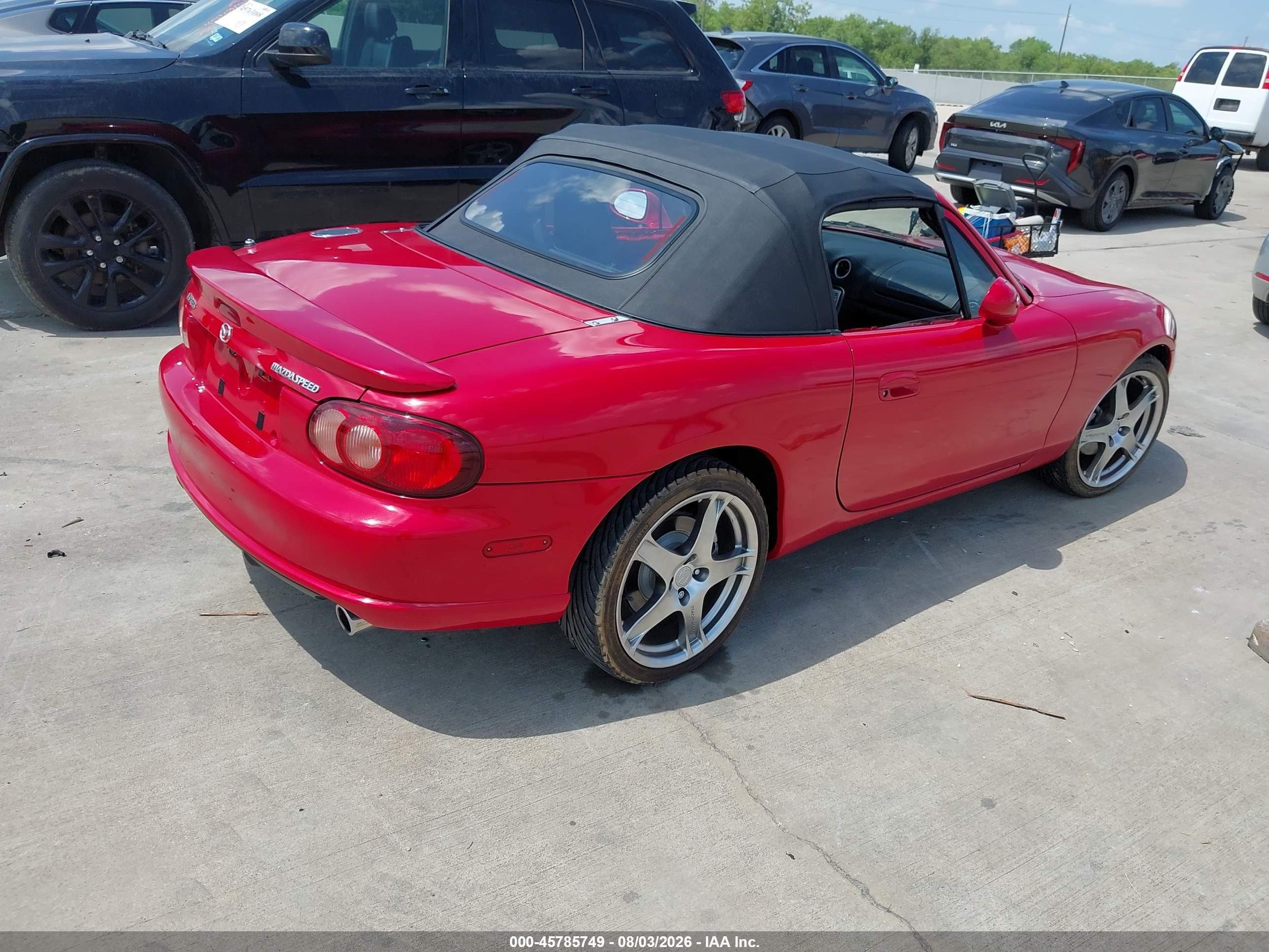 2005 Mazda Mazdaspeed Mx-5 Miata Cloth Red vin: JM1NB354350411378