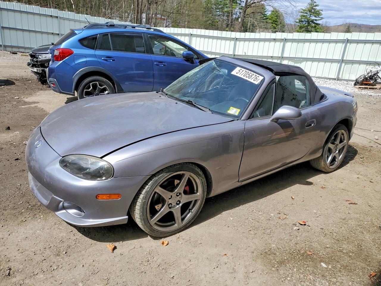 2004 Mazda Mx-5 Miata Speed Gray vin: JM1NB354440407385