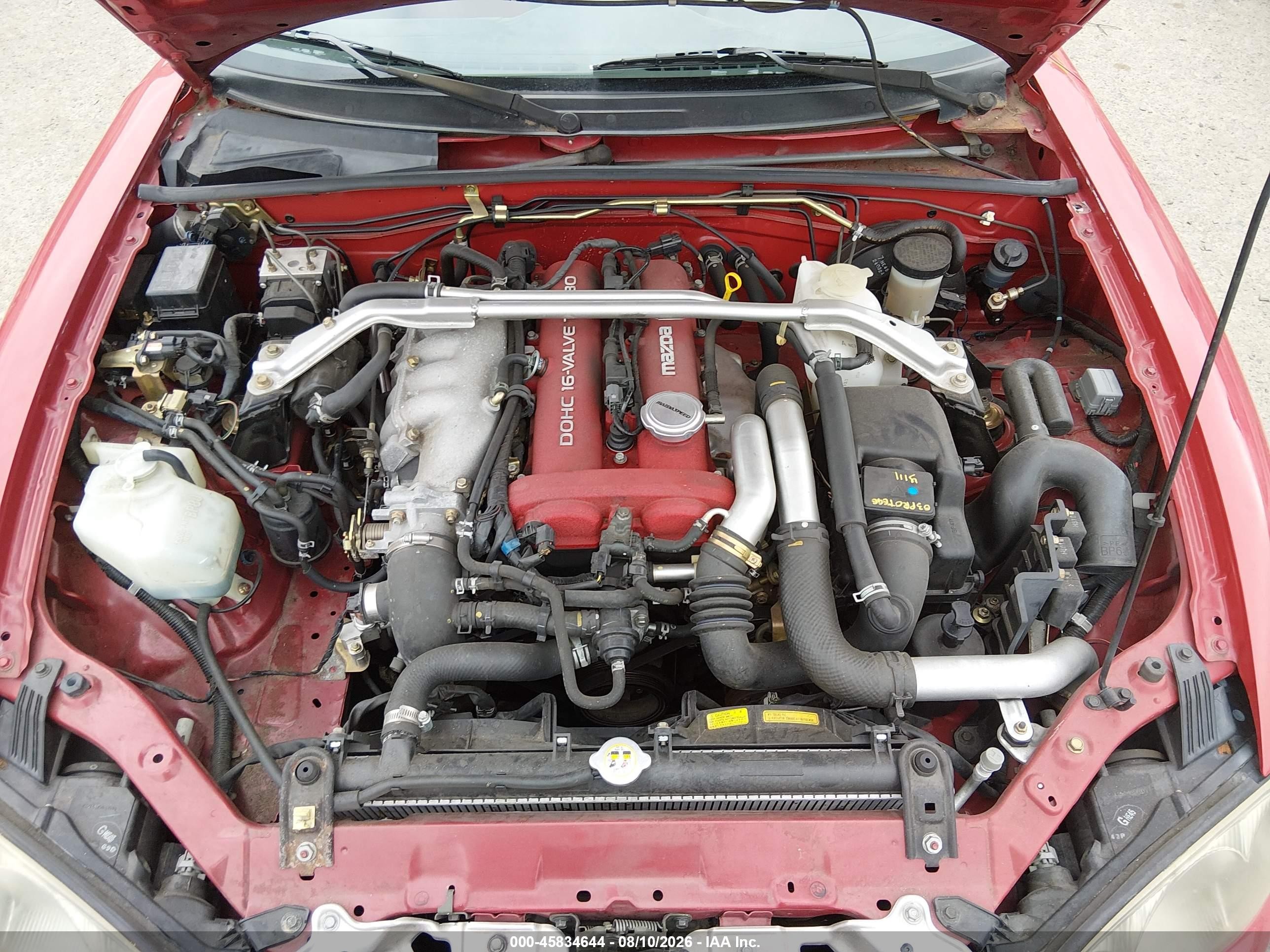 2004 Mazda Mazdaspeed Mx-5 Miata Cloth Красный vin: JM1NB354540407198