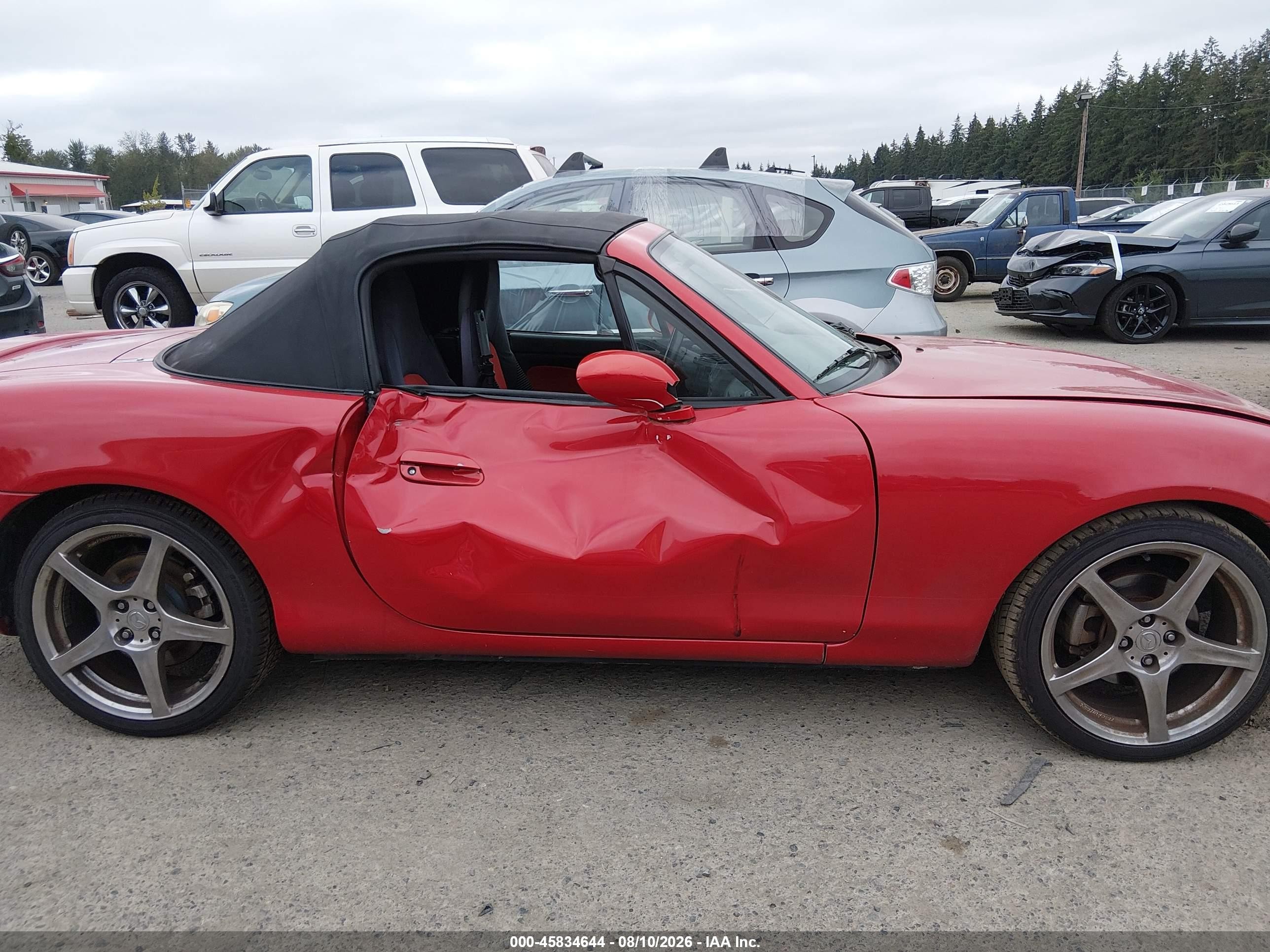 2004 Mazda Mazdaspeed Mx-5 Miata Cloth Красный vin: JM1NB354540407198