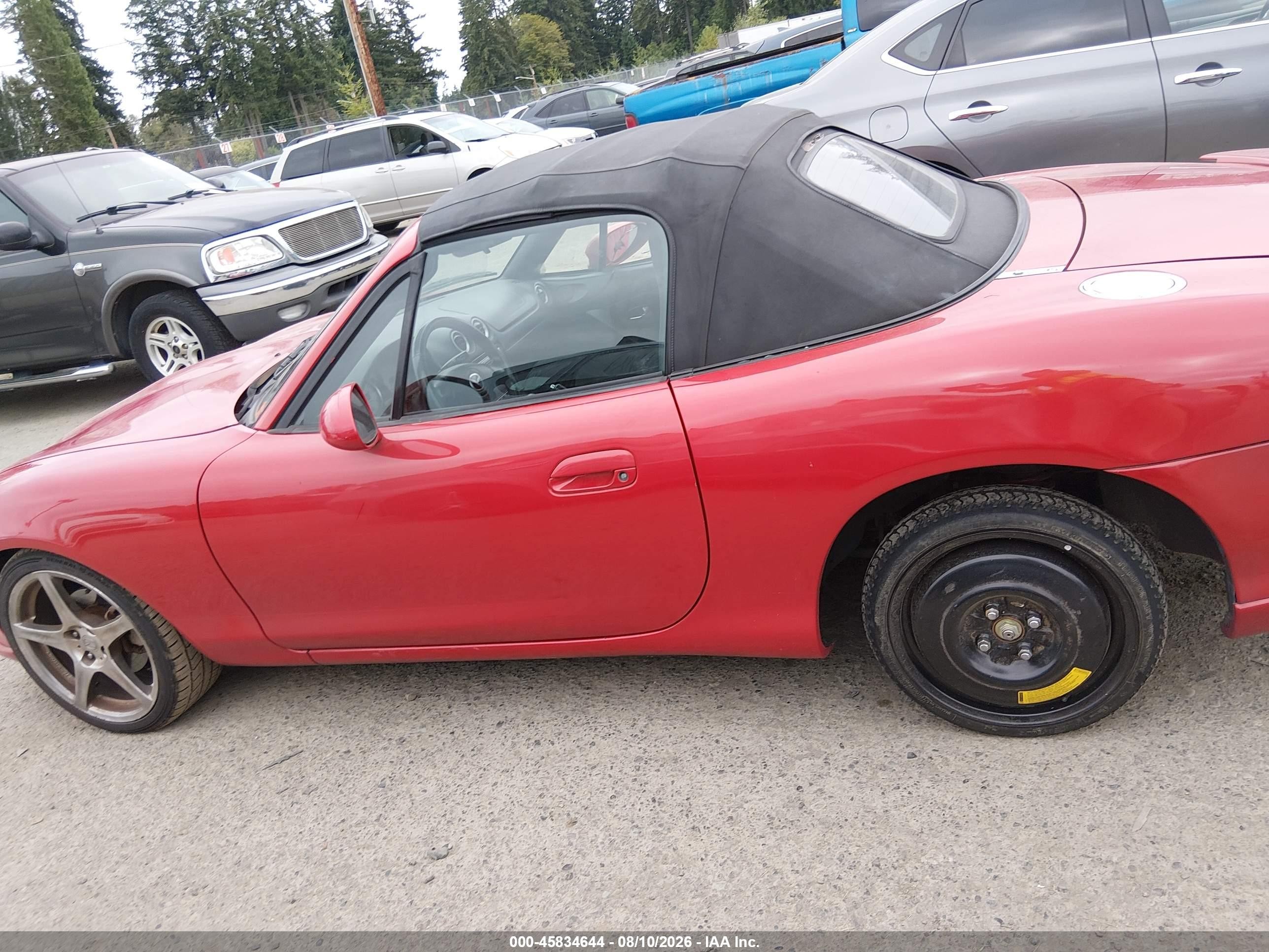 2004 Mazda Mazdaspeed Mx-5 Miata Cloth Красный vin: JM1NB354540407198