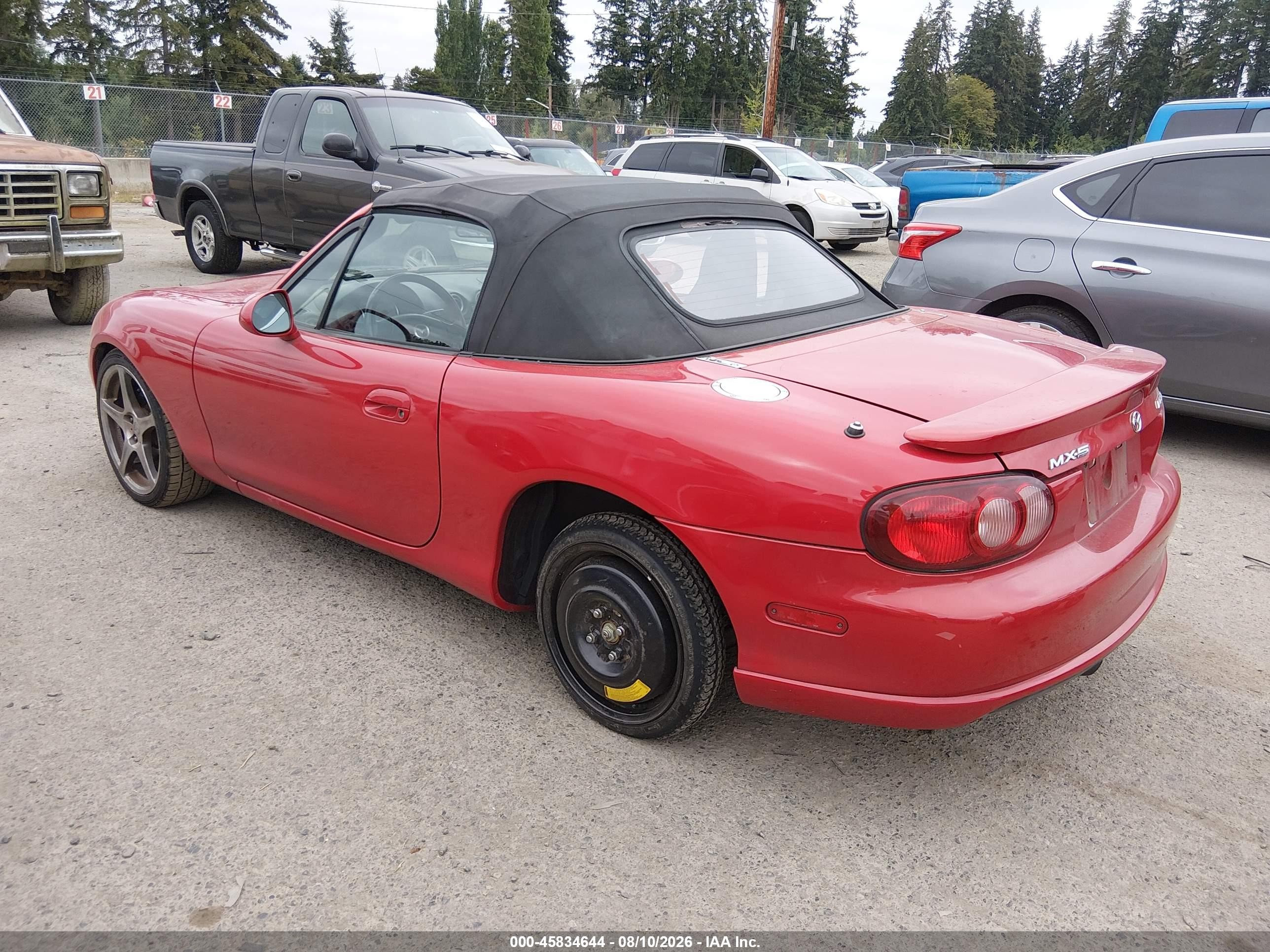 2004 Mazda Mazdaspeed Mx-5 Miata Cloth Красный vin: JM1NB354540407198