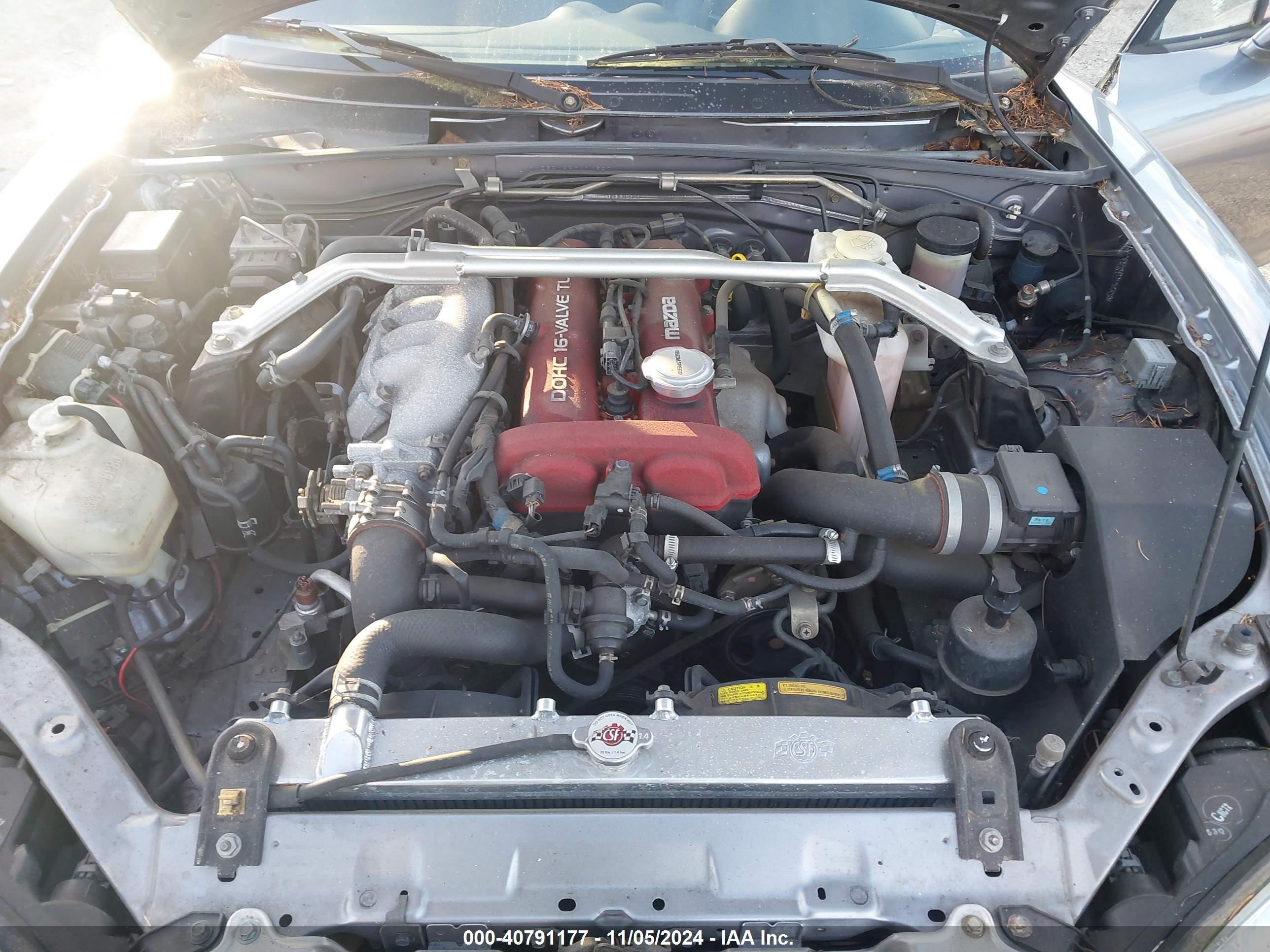 2005 Mazda Mazdaspeed Mx-5 Miata Cloth Silver vin: JM1NB354550414380
