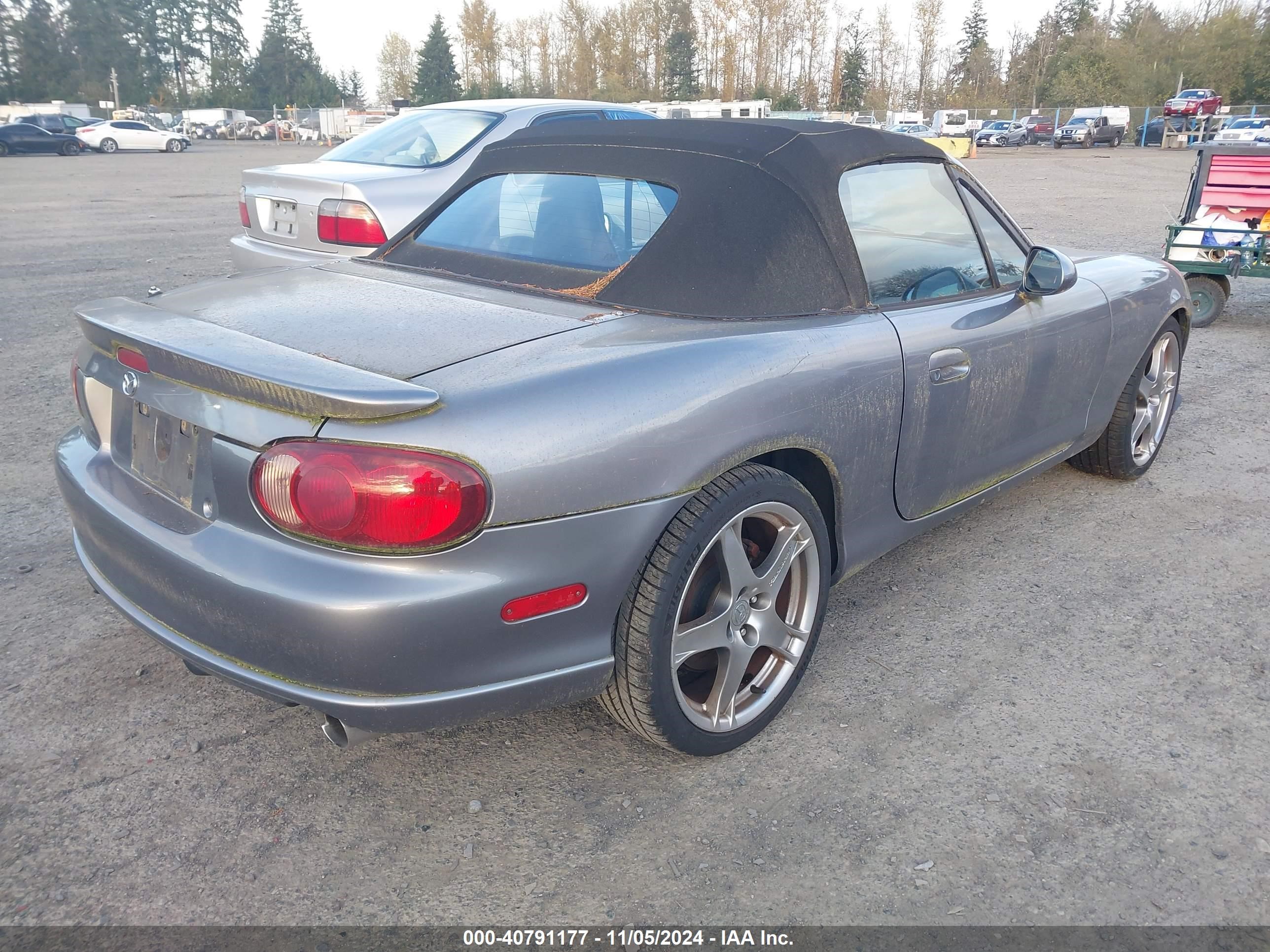 2005 Mazda Mazdaspeed Mx-5 Miata Cloth Silver vin: JM1NB354550414380