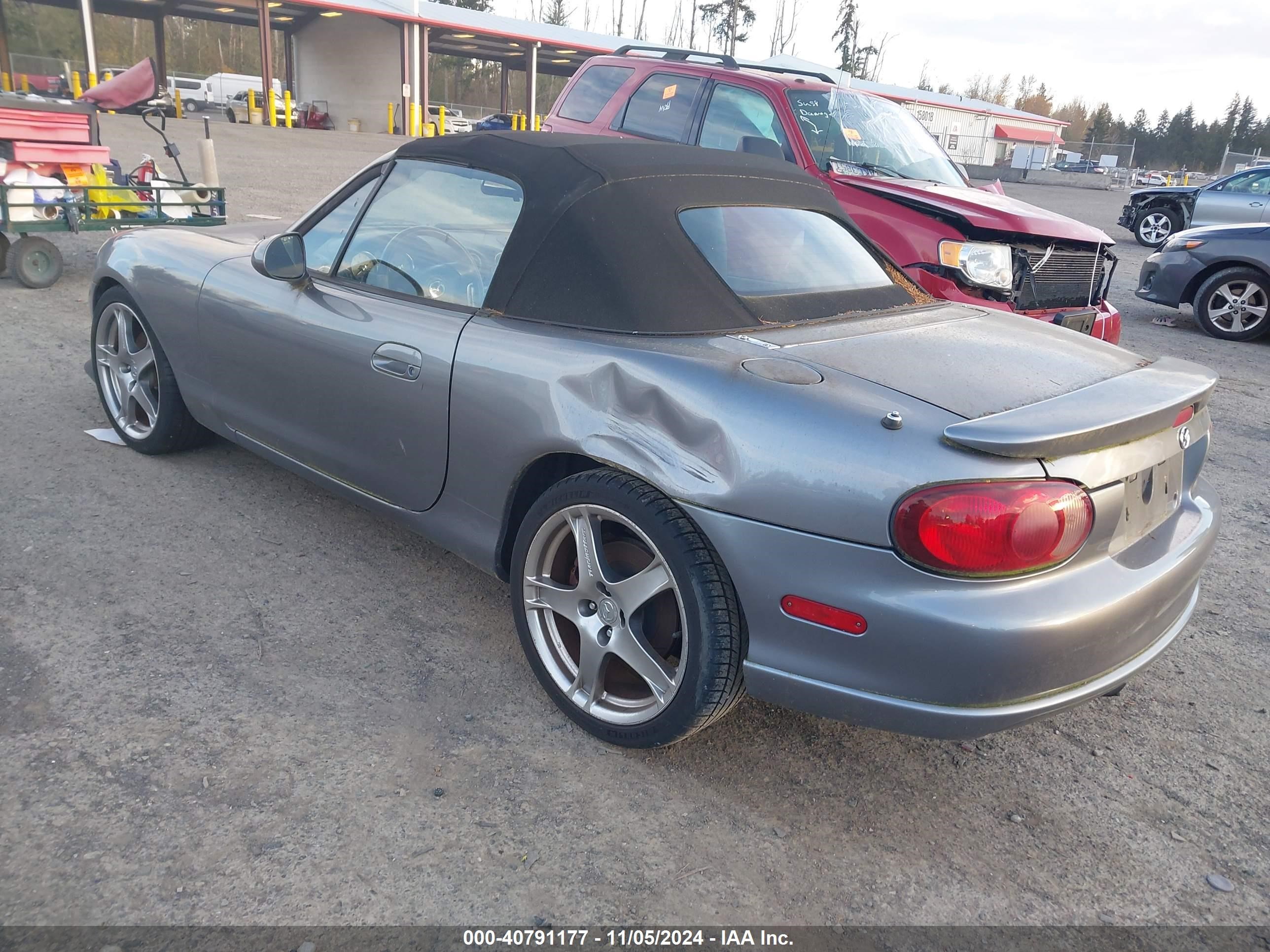 2005 Mazda Mazdaspeed Mx-5 Miata Cloth Silver vin: JM1NB354550414380