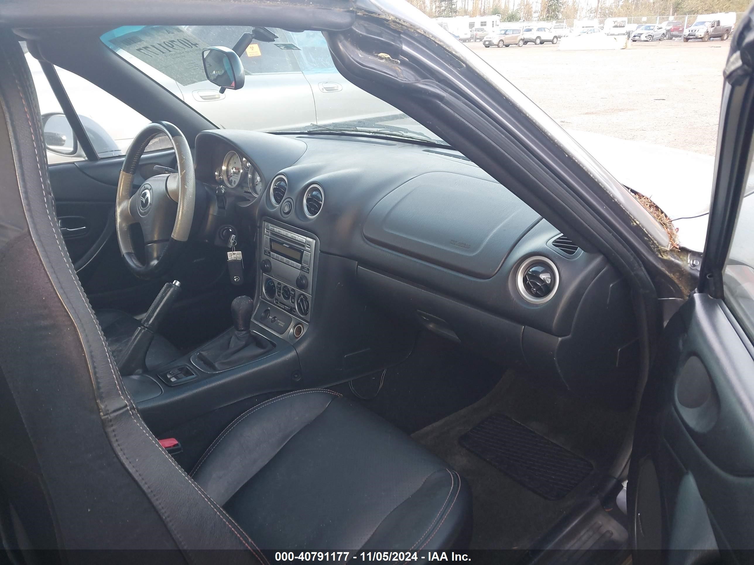 2005 Mazda Mazdaspeed Mx-5 Miata Cloth Silver vin: JM1NB354550414380