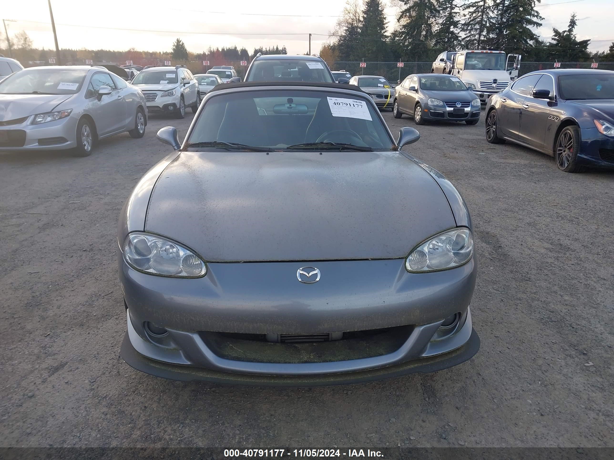 2005 Mazda Mazdaspeed Mx-5 Miata Cloth Silver vin: JM1NB354550414380