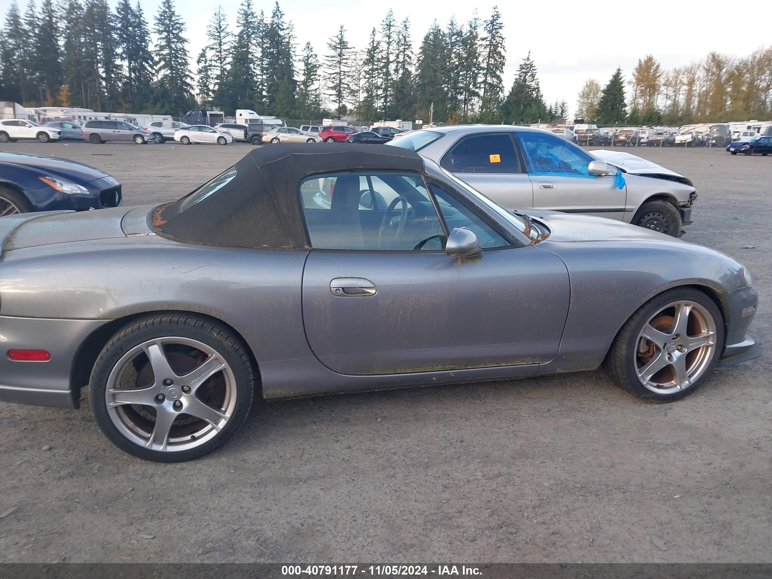 2005 Mazda Mazdaspeed Mx-5 Miata Cloth Silver vin: JM1NB354550414380