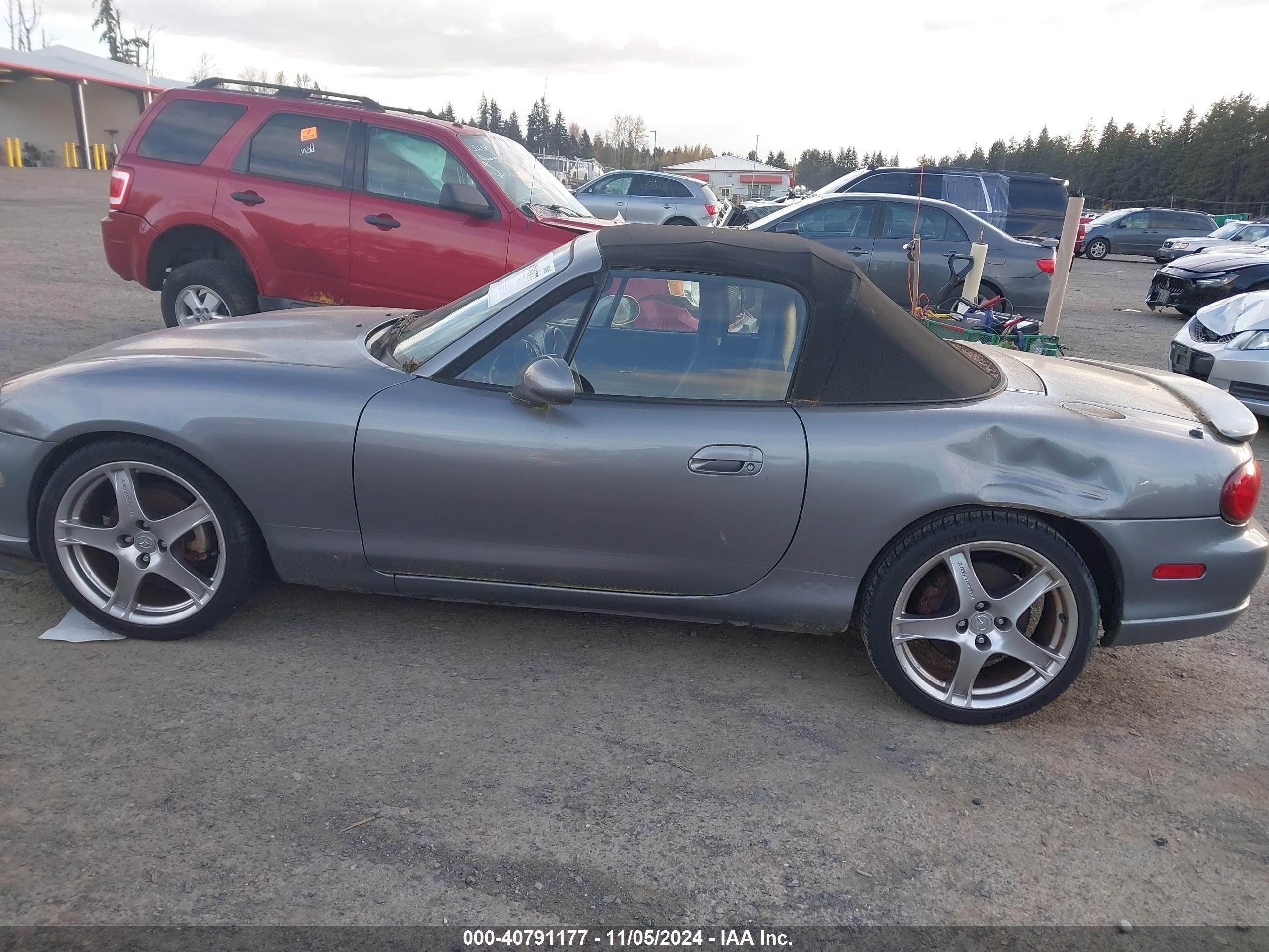 2005 Mazda Mazdaspeed Mx-5 Miata Cloth Silver vin: JM1NB354550414380