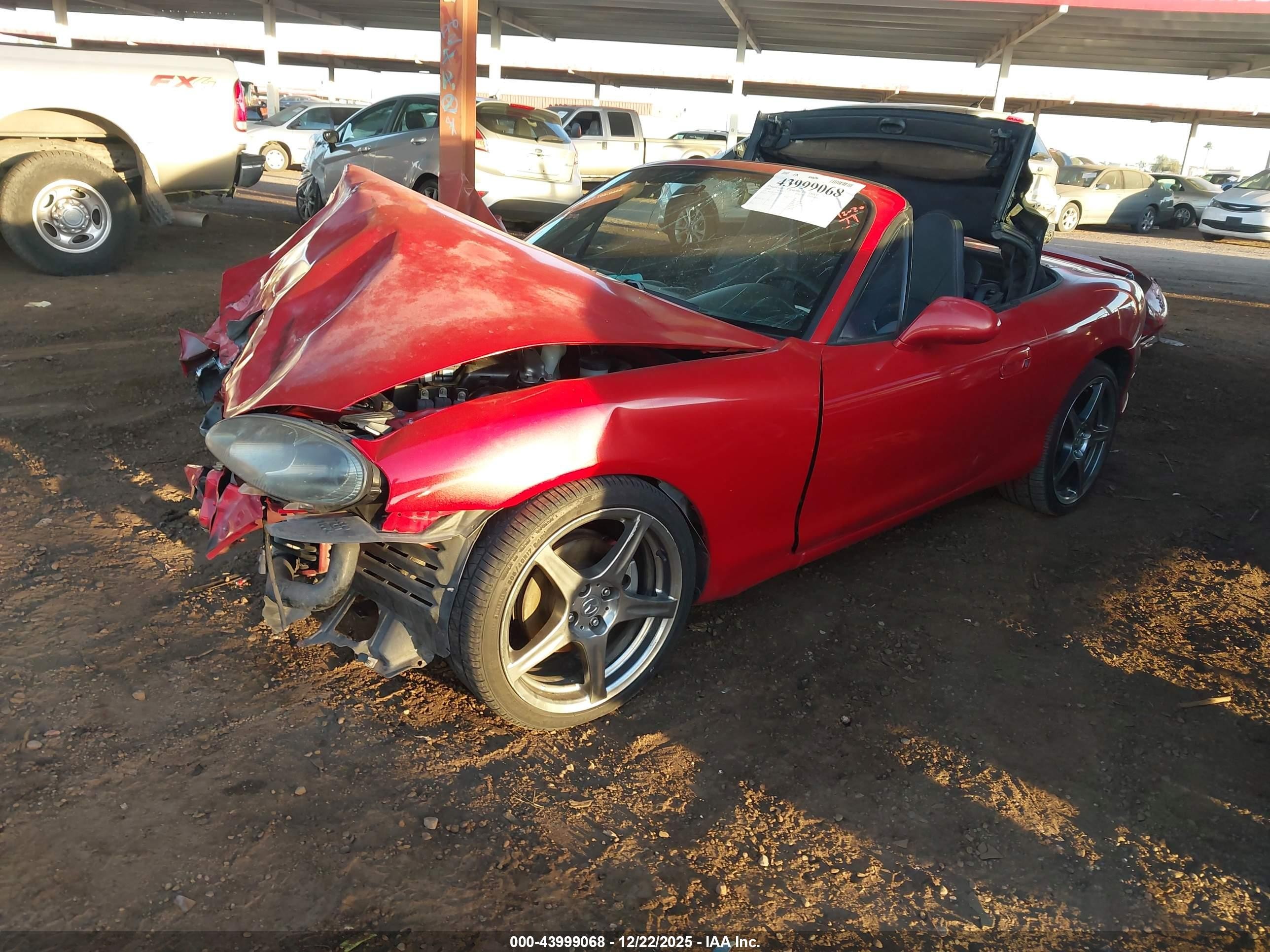 2004 Mazda Mazdaspeed Mx-5 Miata Cloth Красный vin: JM1NB354640409848
