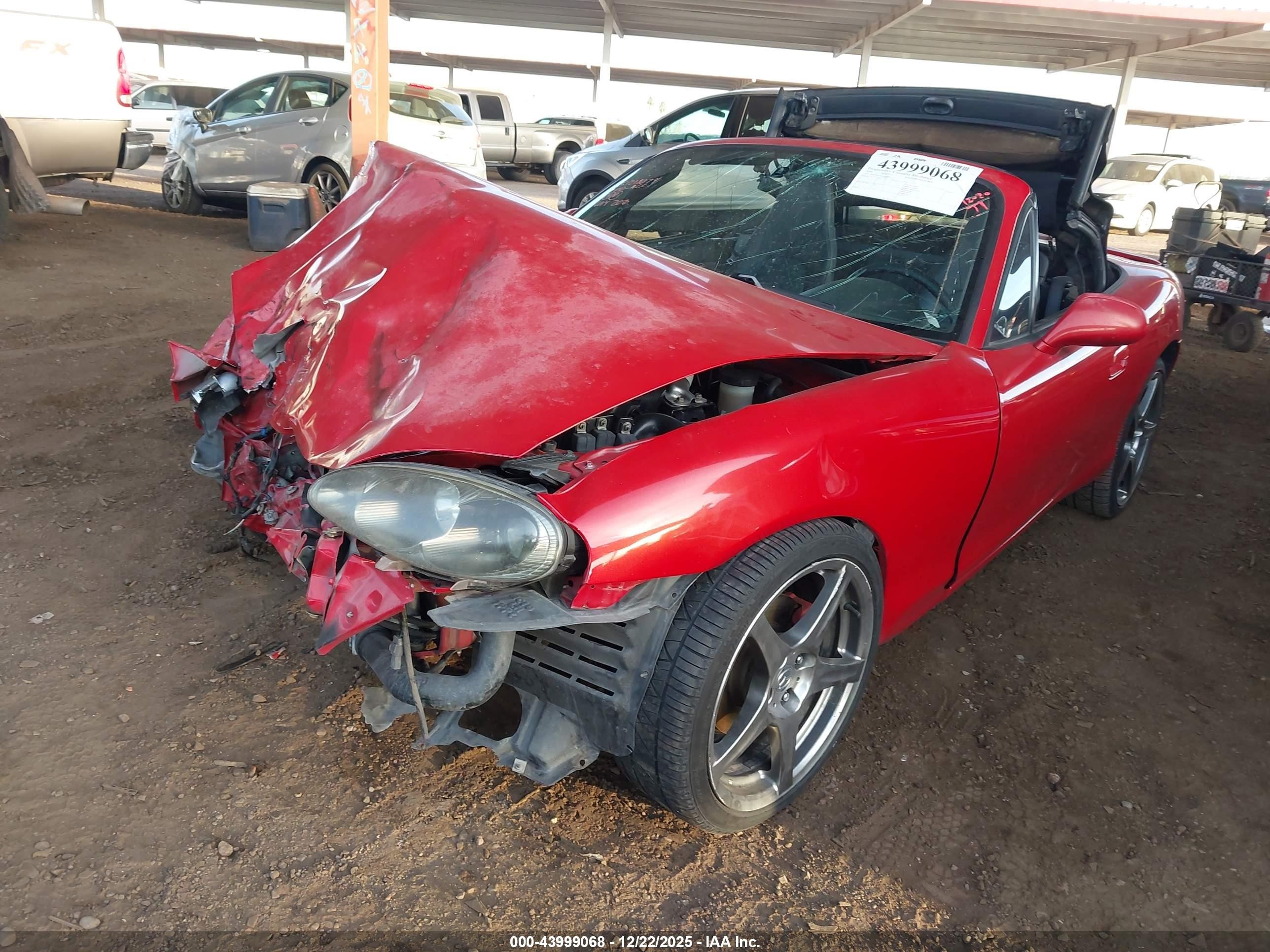 2004 Mazda Mazdaspeed Mx-5 Miata Cloth Красный vin: JM1NB354640409848
