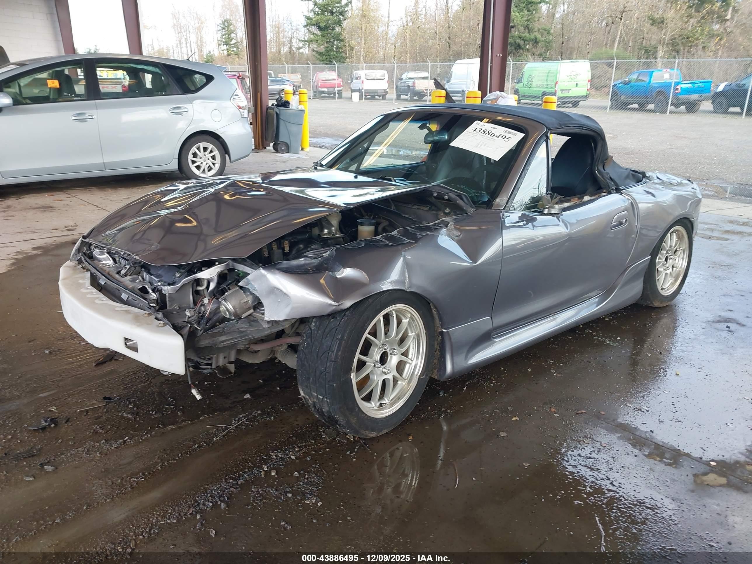 2004 Mazda Mazdaspeed Mx-5 Miata Cloth Серый vin: JM1NB354940407026