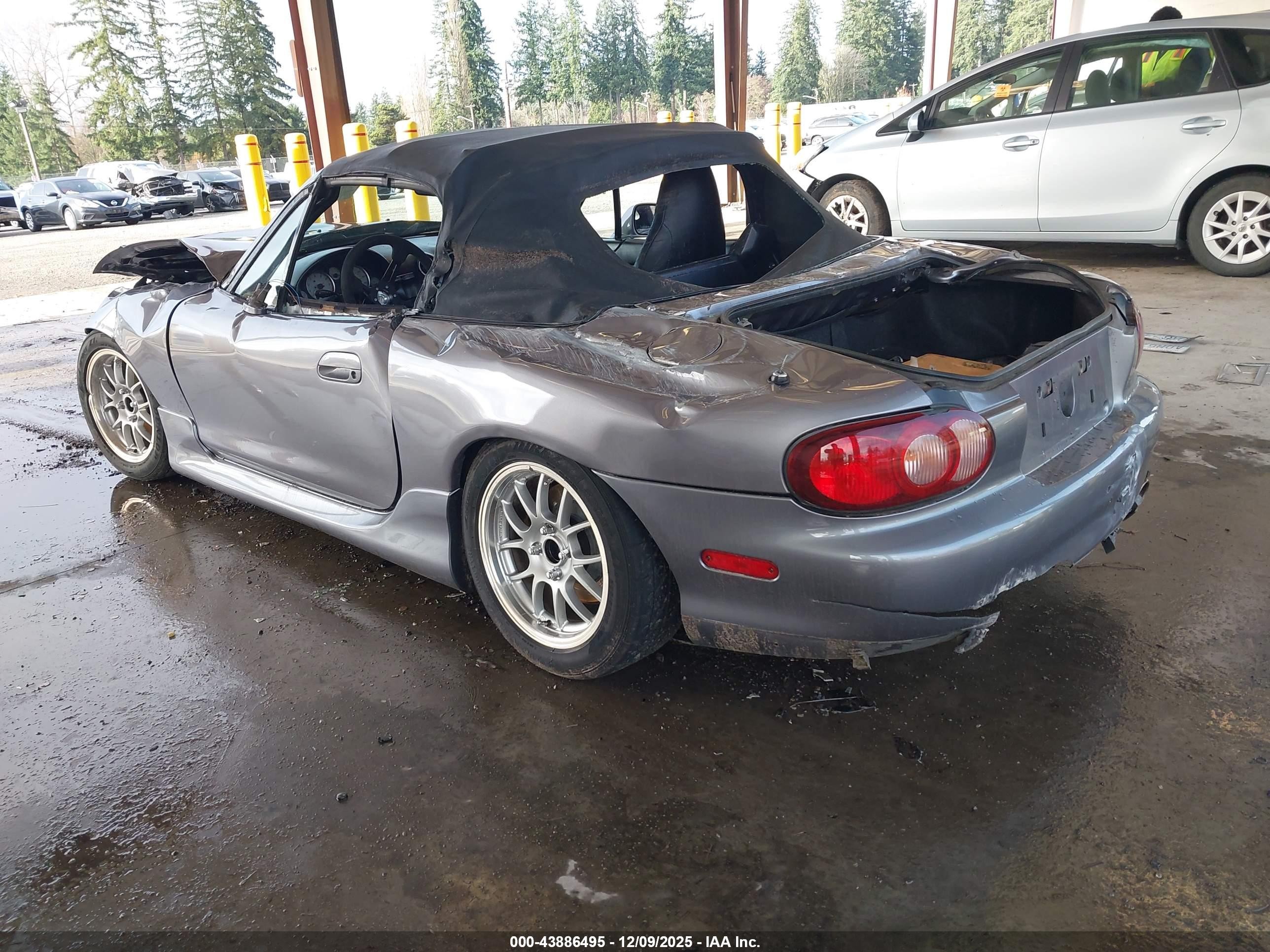 2004 Mazda Mazdaspeed Mx-5 Miata Cloth Серый vin: JM1NB354940407026