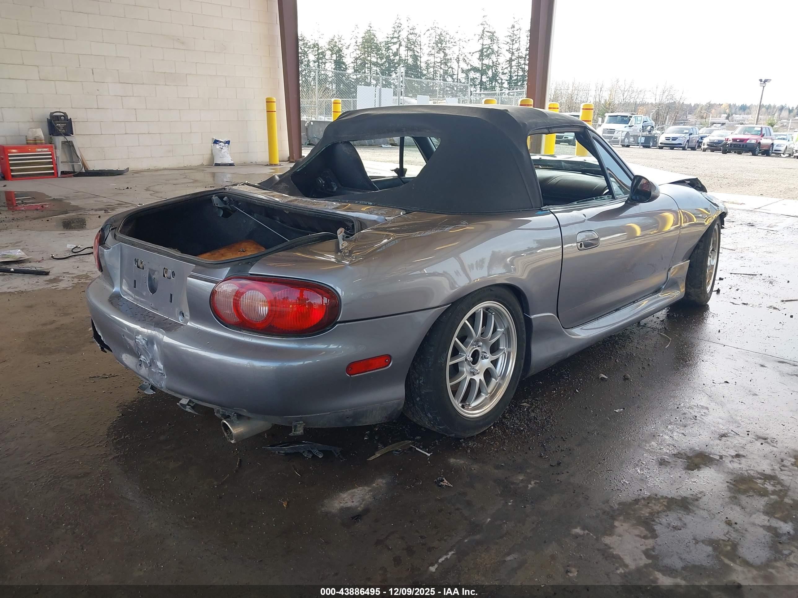 2004 Mazda Mazdaspeed Mx-5 Miata Cloth Серый vin: JM1NB354940407026