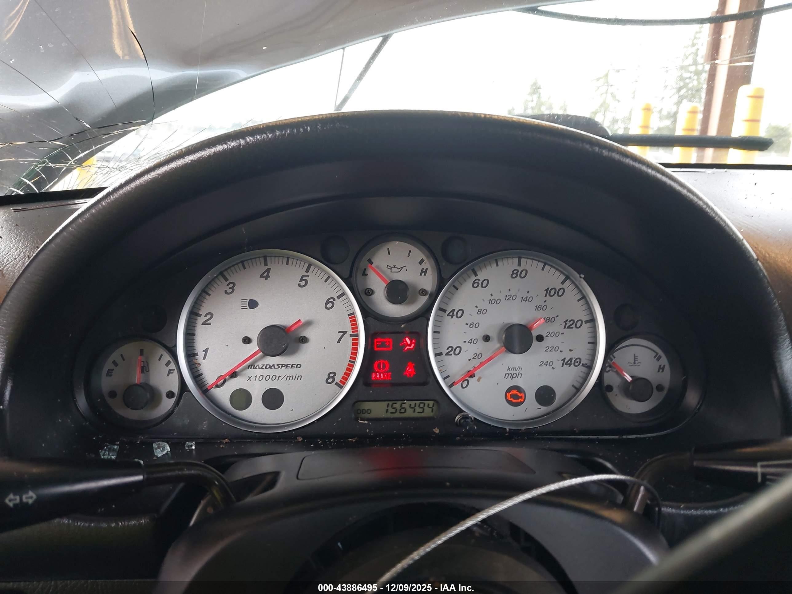 2004 Mazda Mazdaspeed Mx-5 Miata Cloth Серый vin: JM1NB354940407026