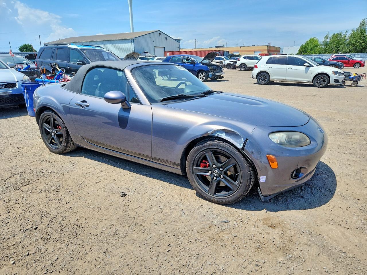 2007 Mazda Mx-5 Miata Gray vin: JM1NC15F170133523