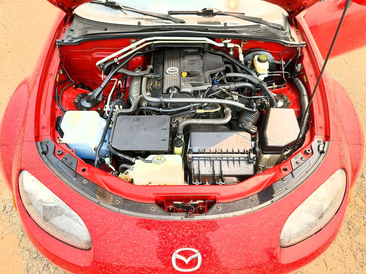 2006 Mazda Mx-5 Miata Red vin: JM1NC15F960102079