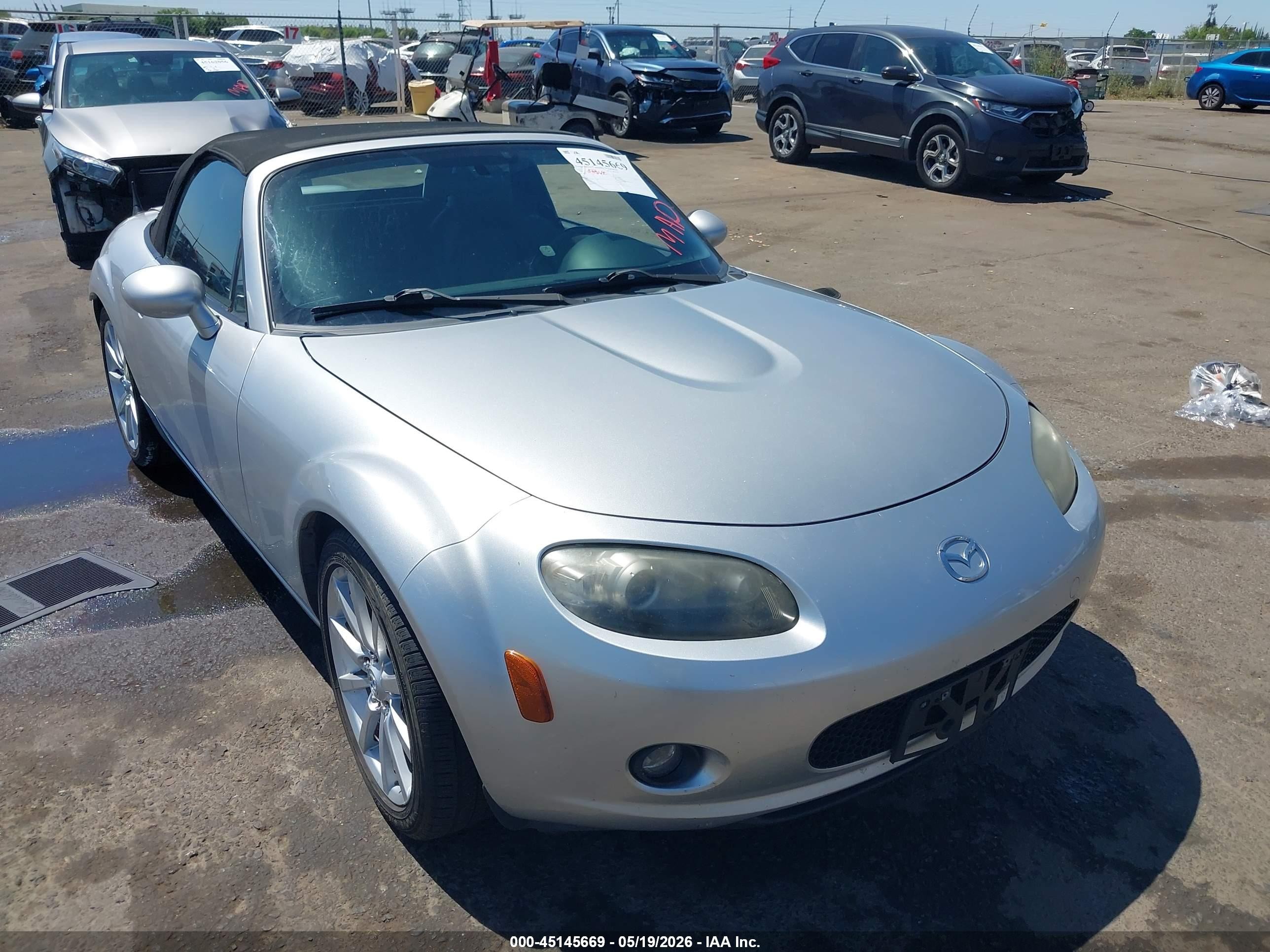 2006 Mazda Mx-5 Grand Touring Silver vin: JM1NC25F060104566