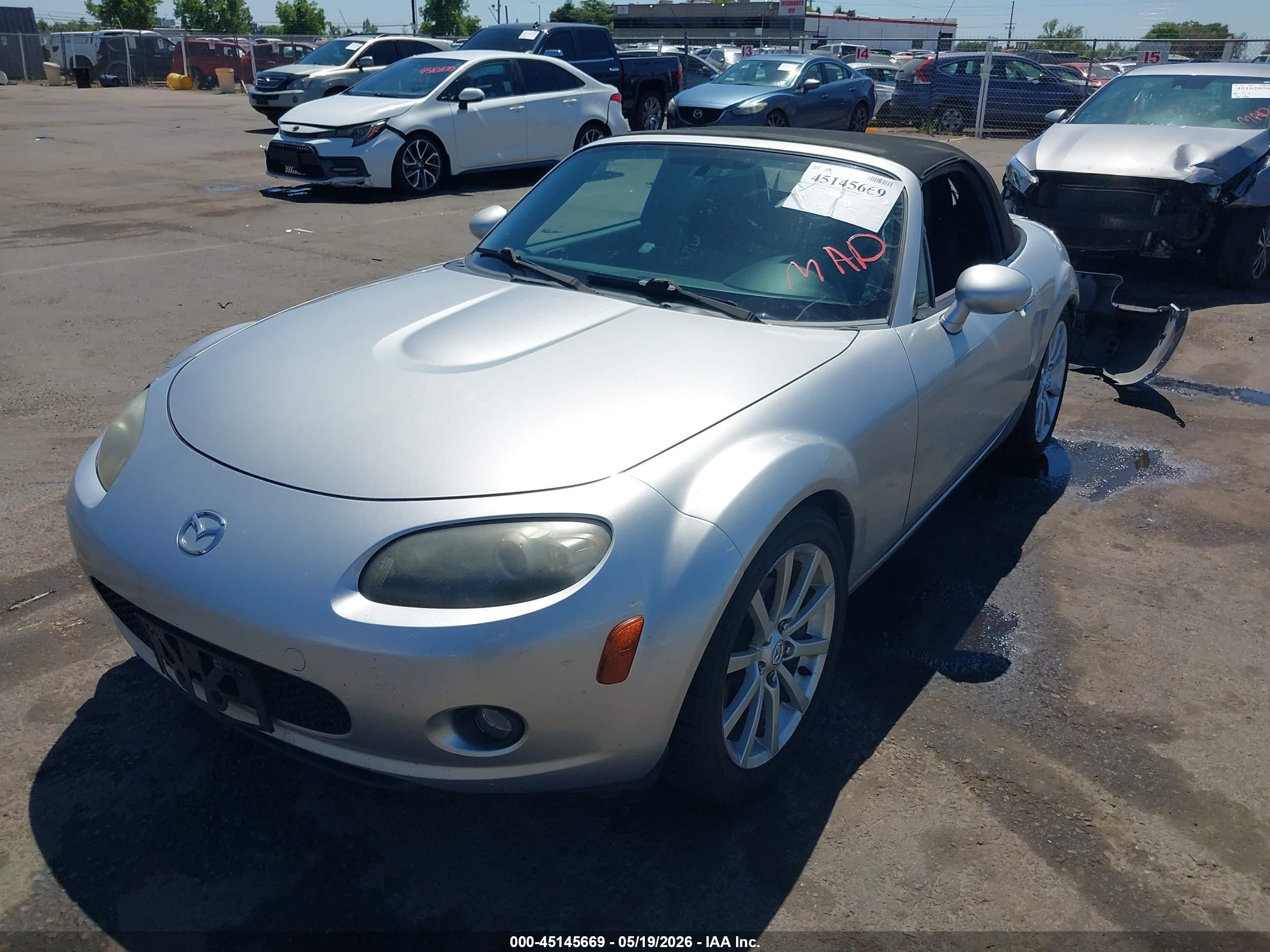 2006 Mazda Mx-5 Grand Touring Silver vin: JM1NC25F060104566