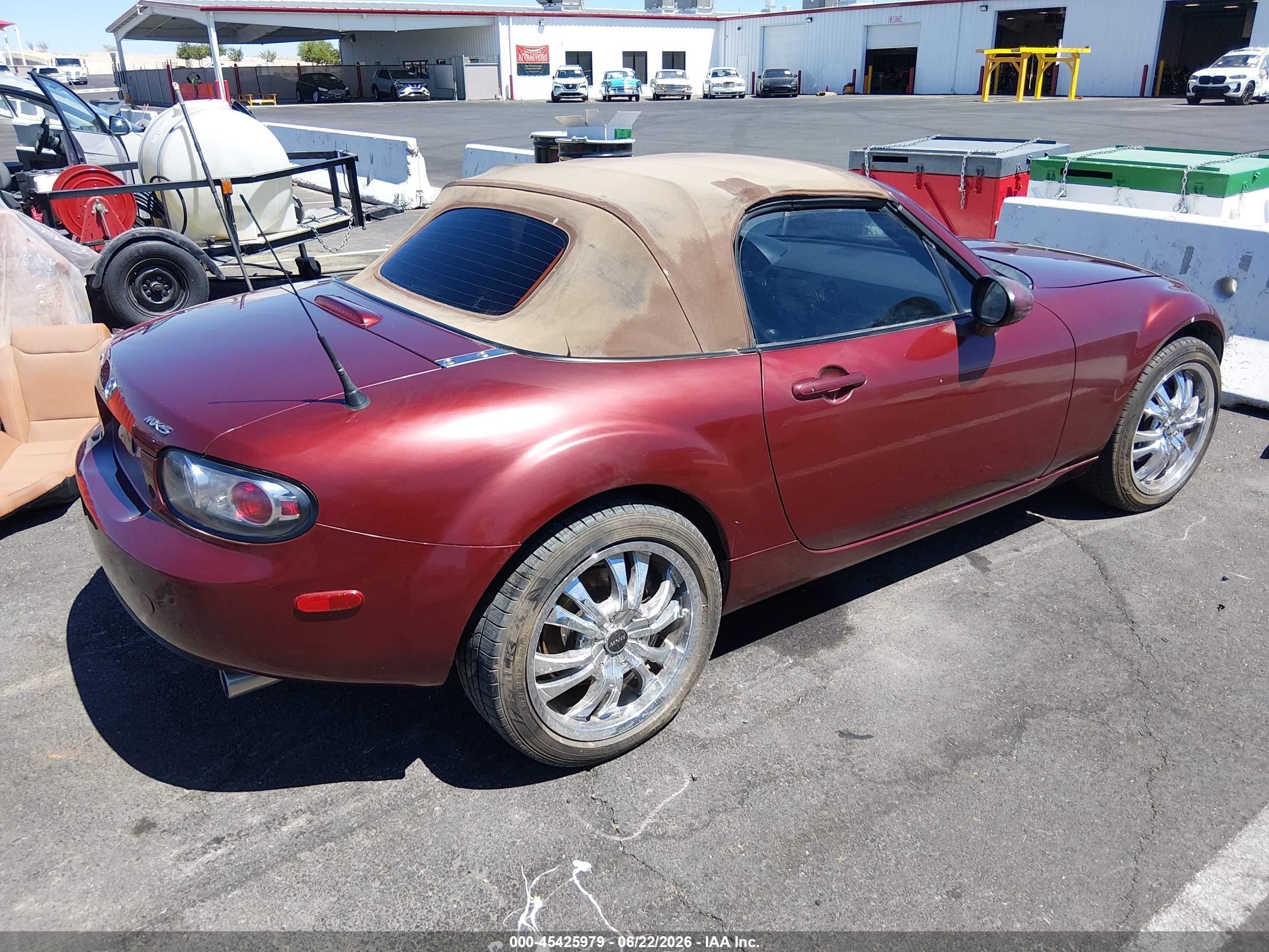 2007 Mazda Mx-5 Grand Touring Red vin: JM1NC25F070127377