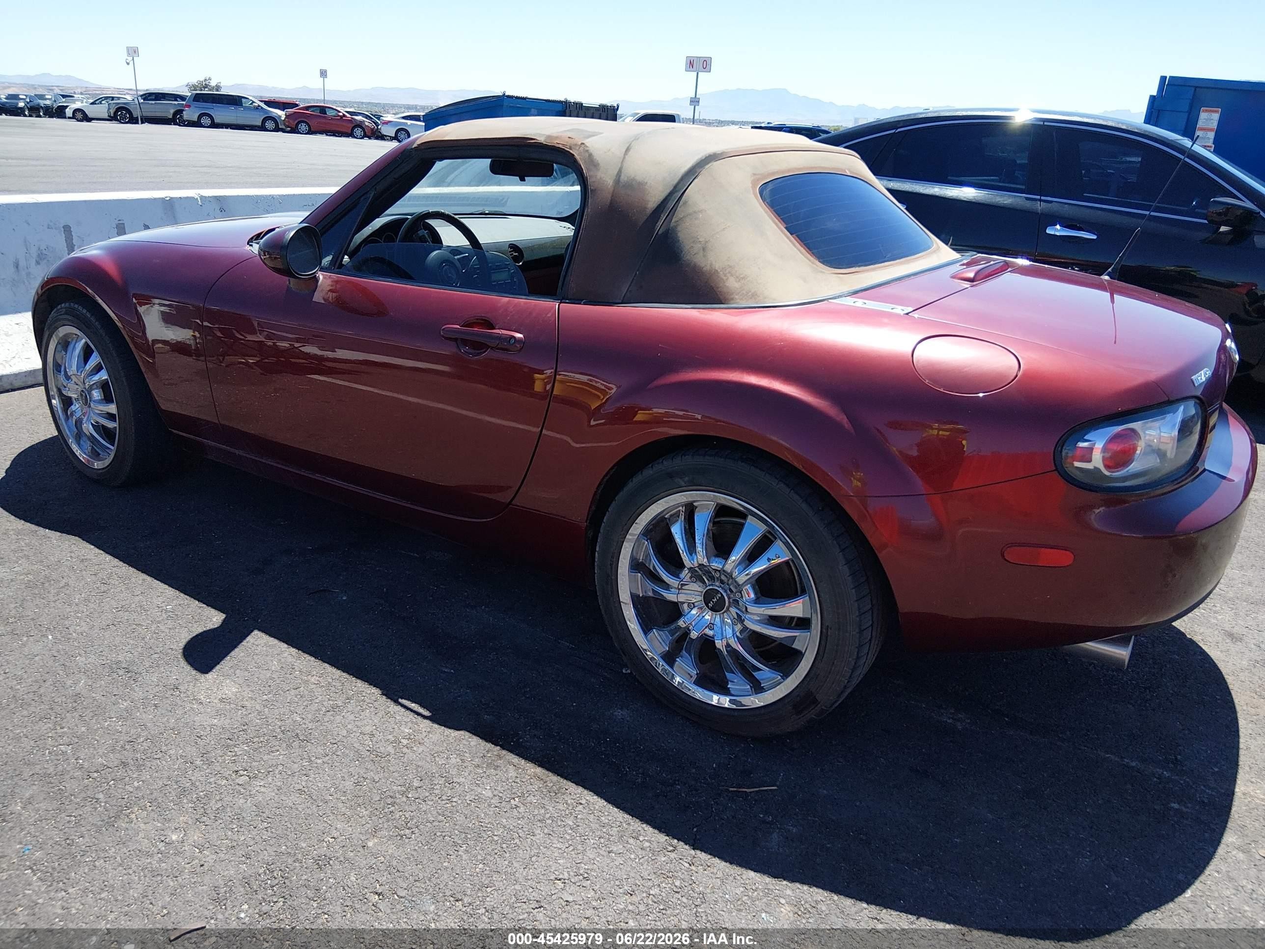 2007 Mazda Mx-5 Grand Touring Red vin: JM1NC25F070127377