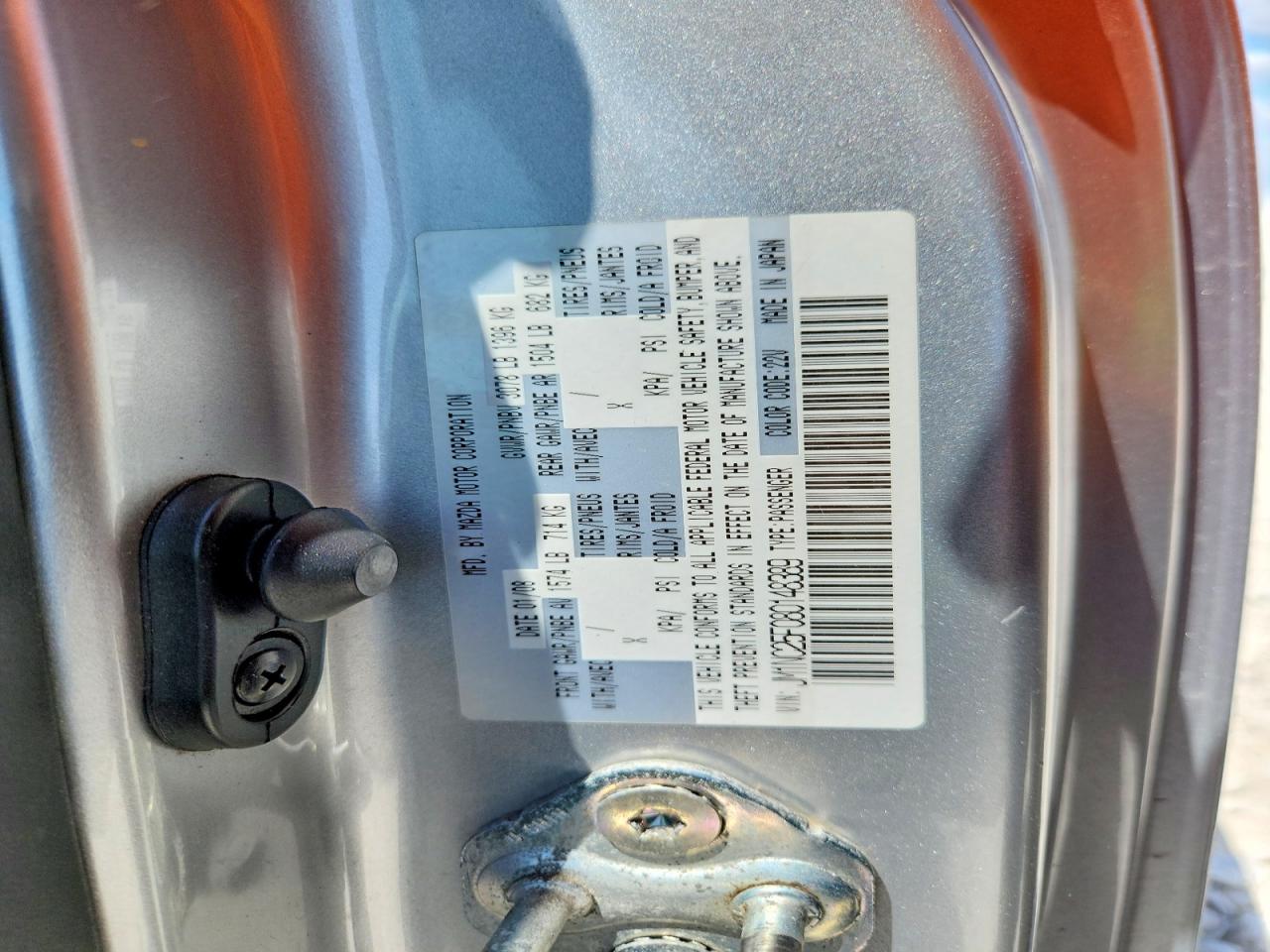2008 Mazda Mx-5 Miata Silver vin: JM1NC25F080148389