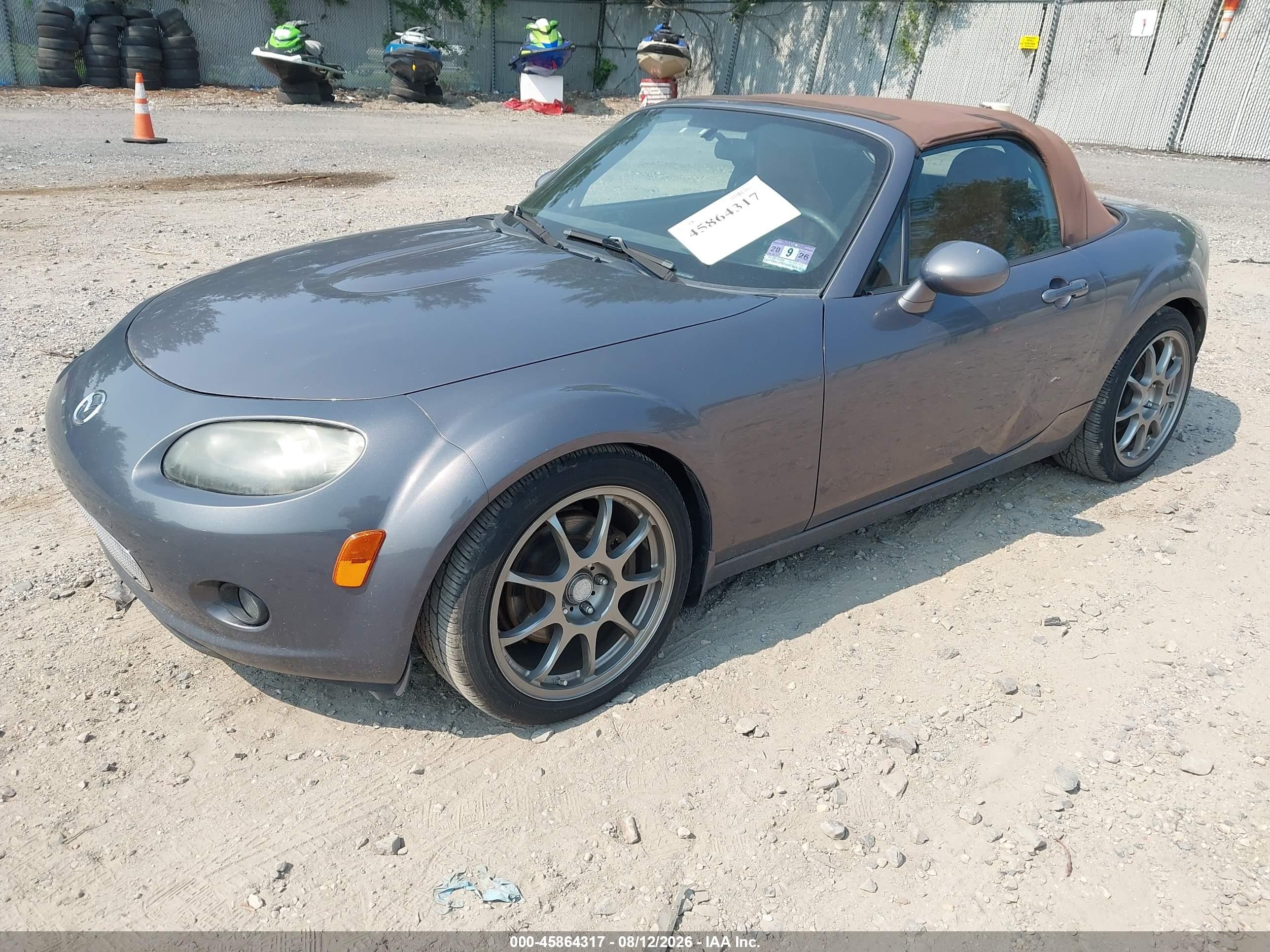 2006 Mazda Mx-5 Grand Touring Gray vin: JM1NC25F160119934