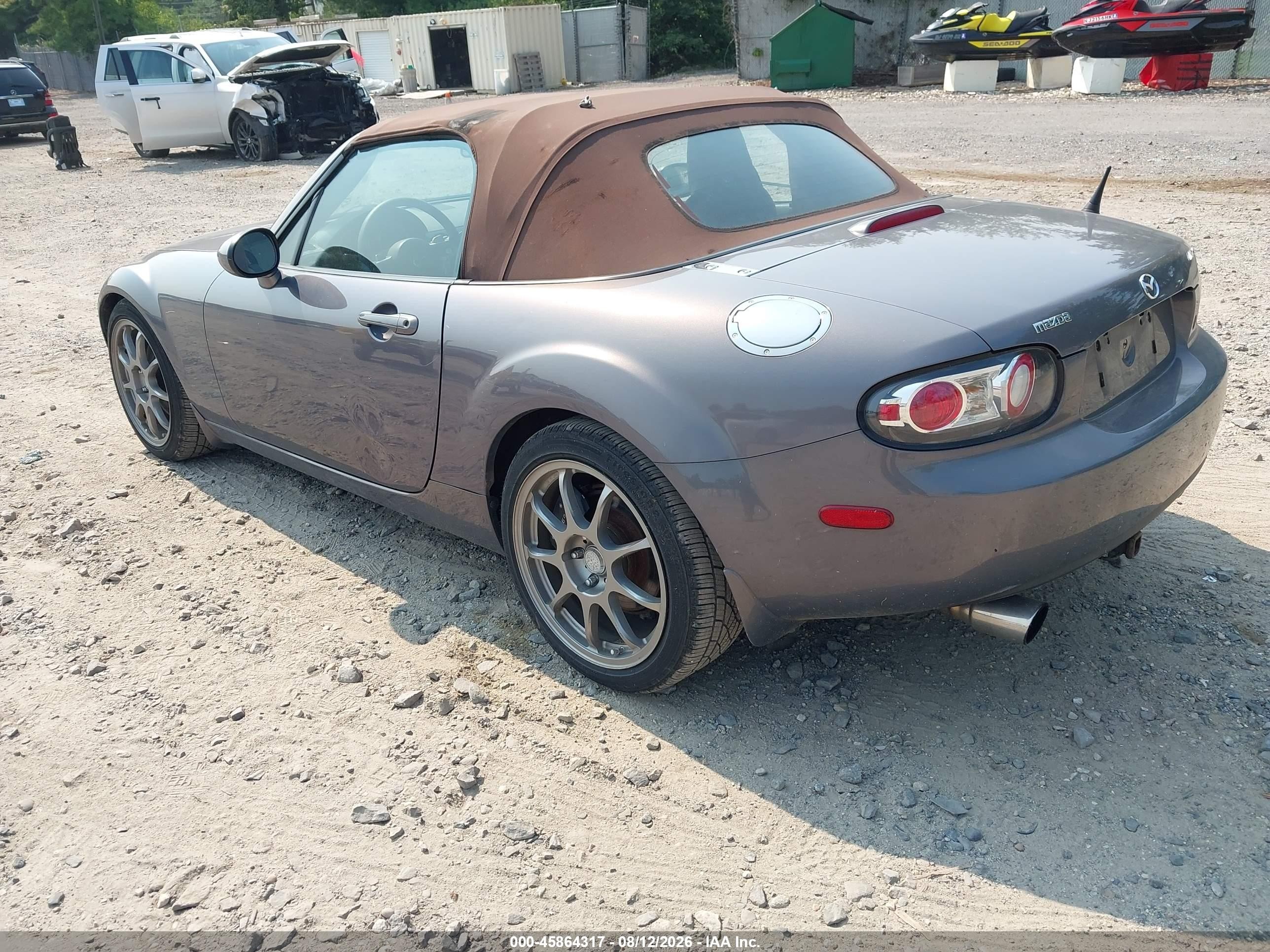 2006 Mazda Mx-5 Grand Touring Gray vin: JM1NC25F160119934