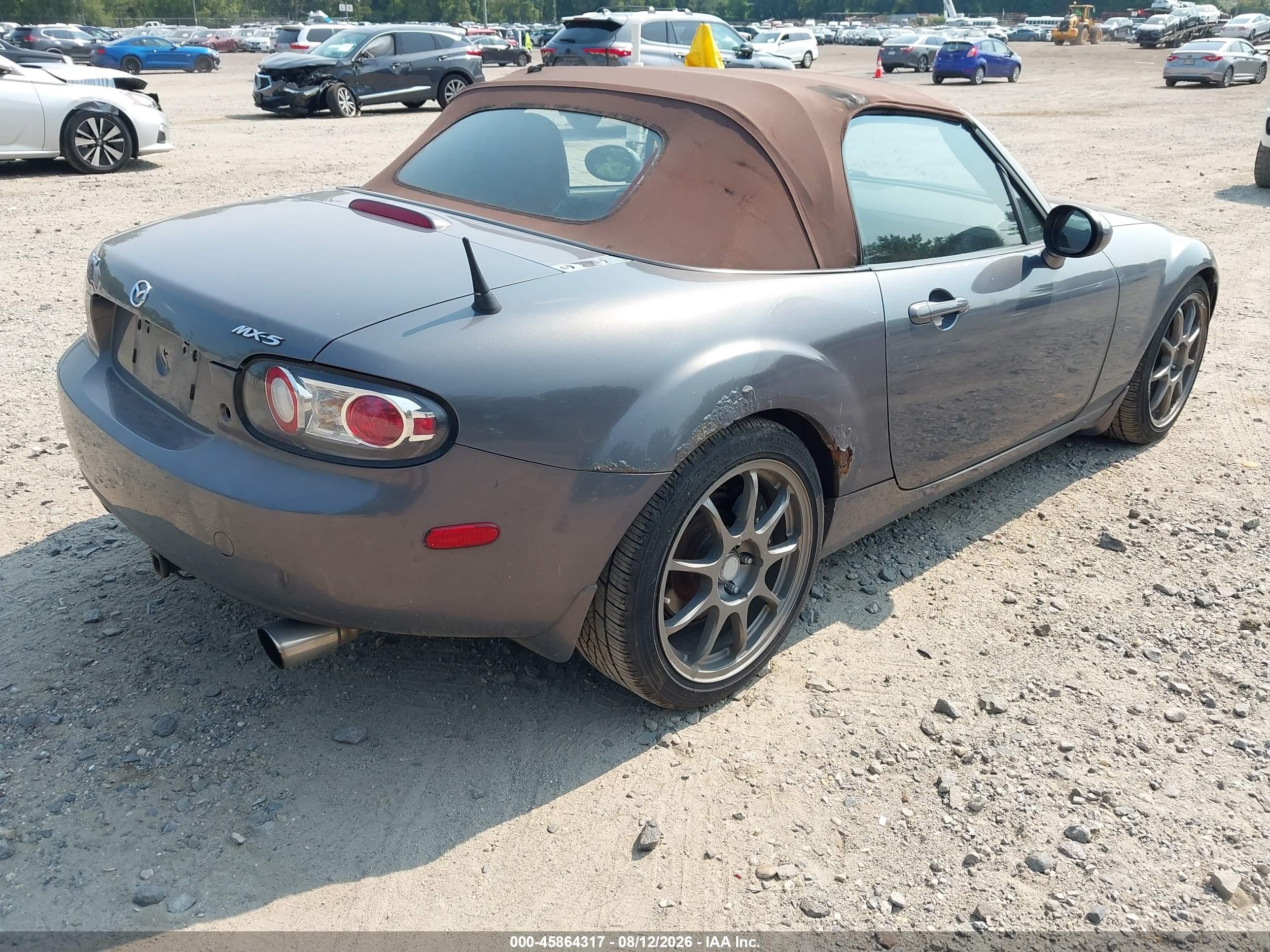 2006 Mazda Mx-5 Grand Touring Gray vin: JM1NC25F160119934