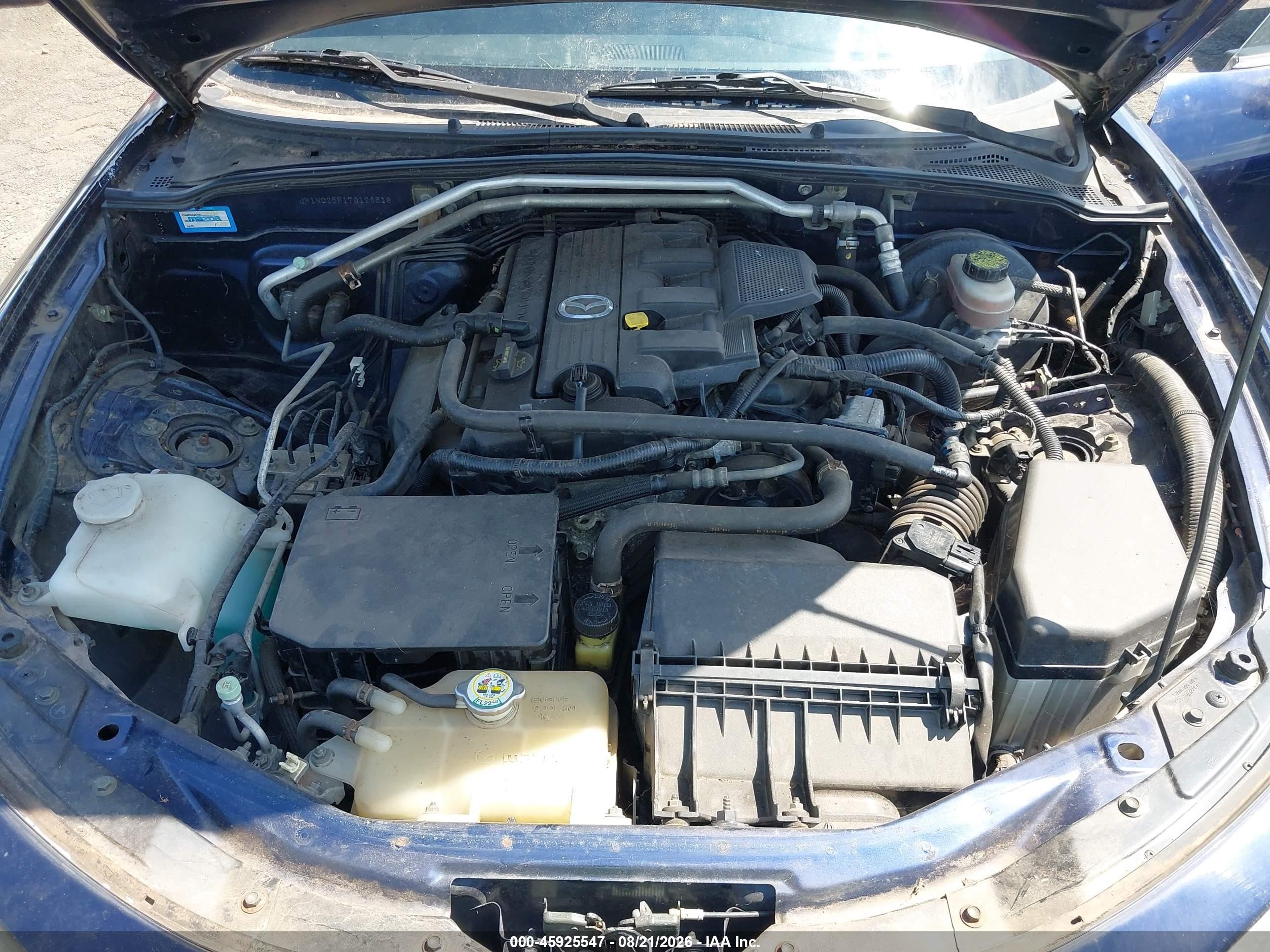 2007 Mazda Mx-5 Sport Blue vin: JM1NC25F170126318