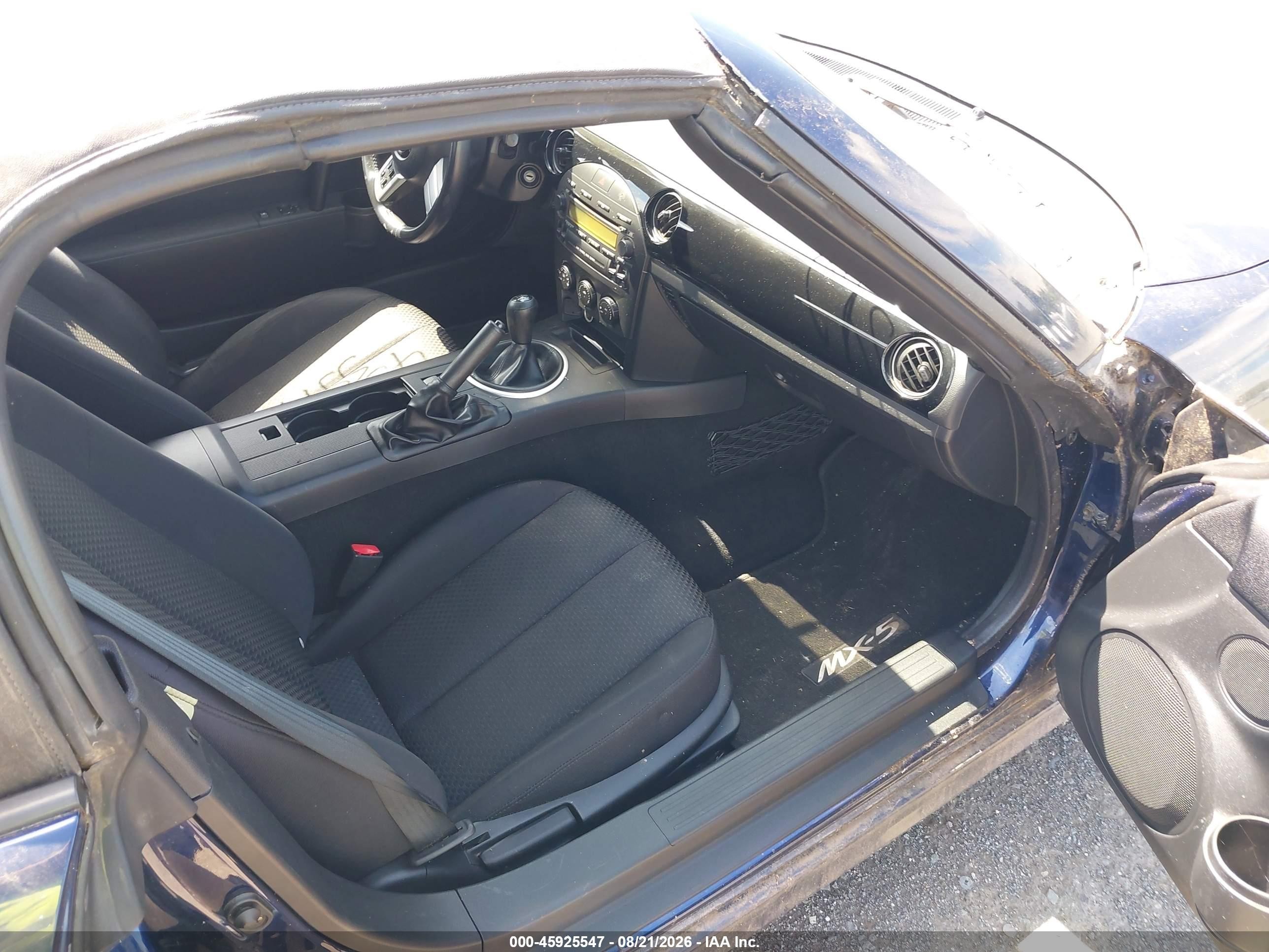 2007 Mazda Mx-5 Sport Blue vin: JM1NC25F170126318