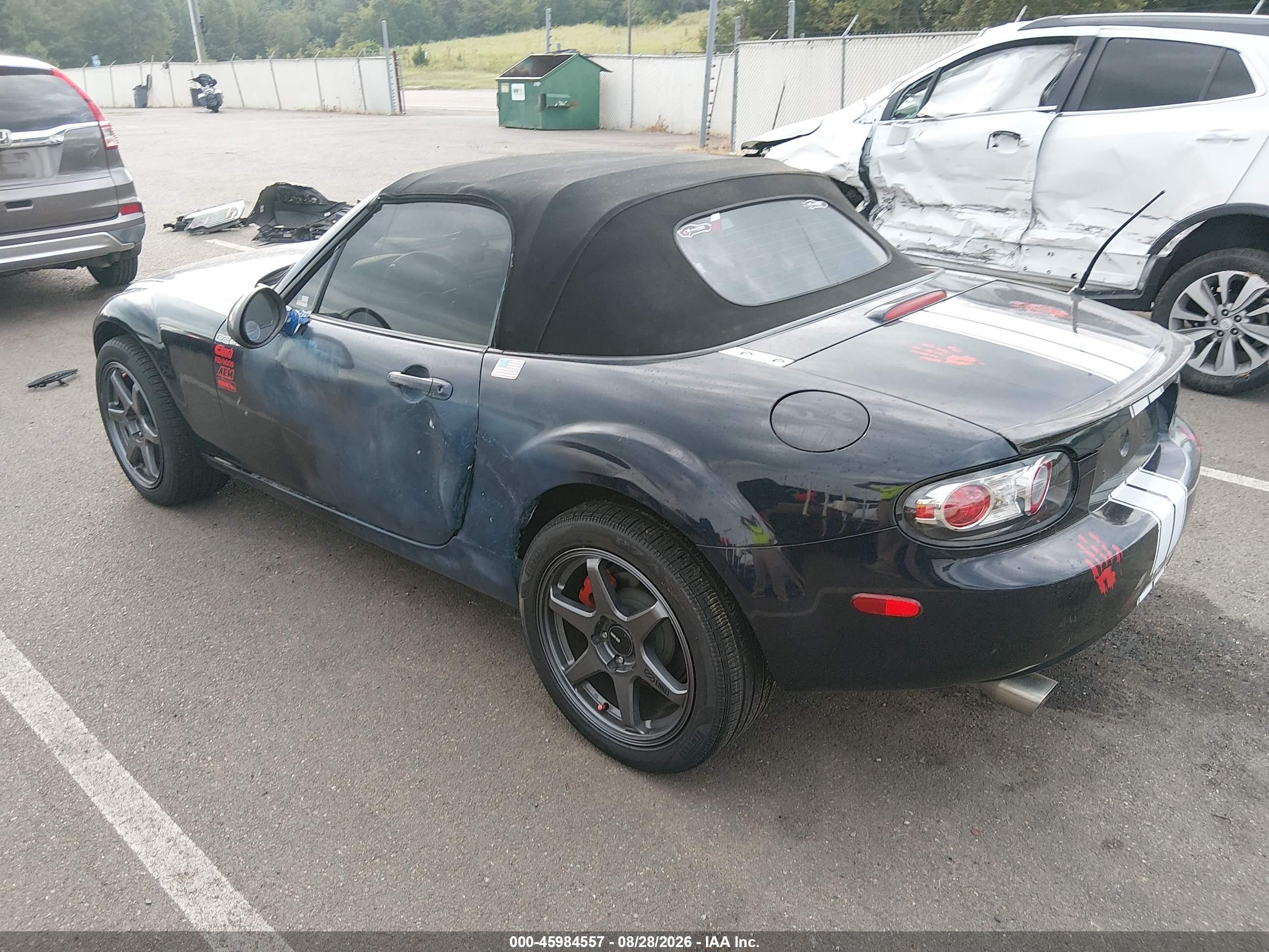 2007 Mazda Mx-5 Touring Black vin: JM1NC25F170132264