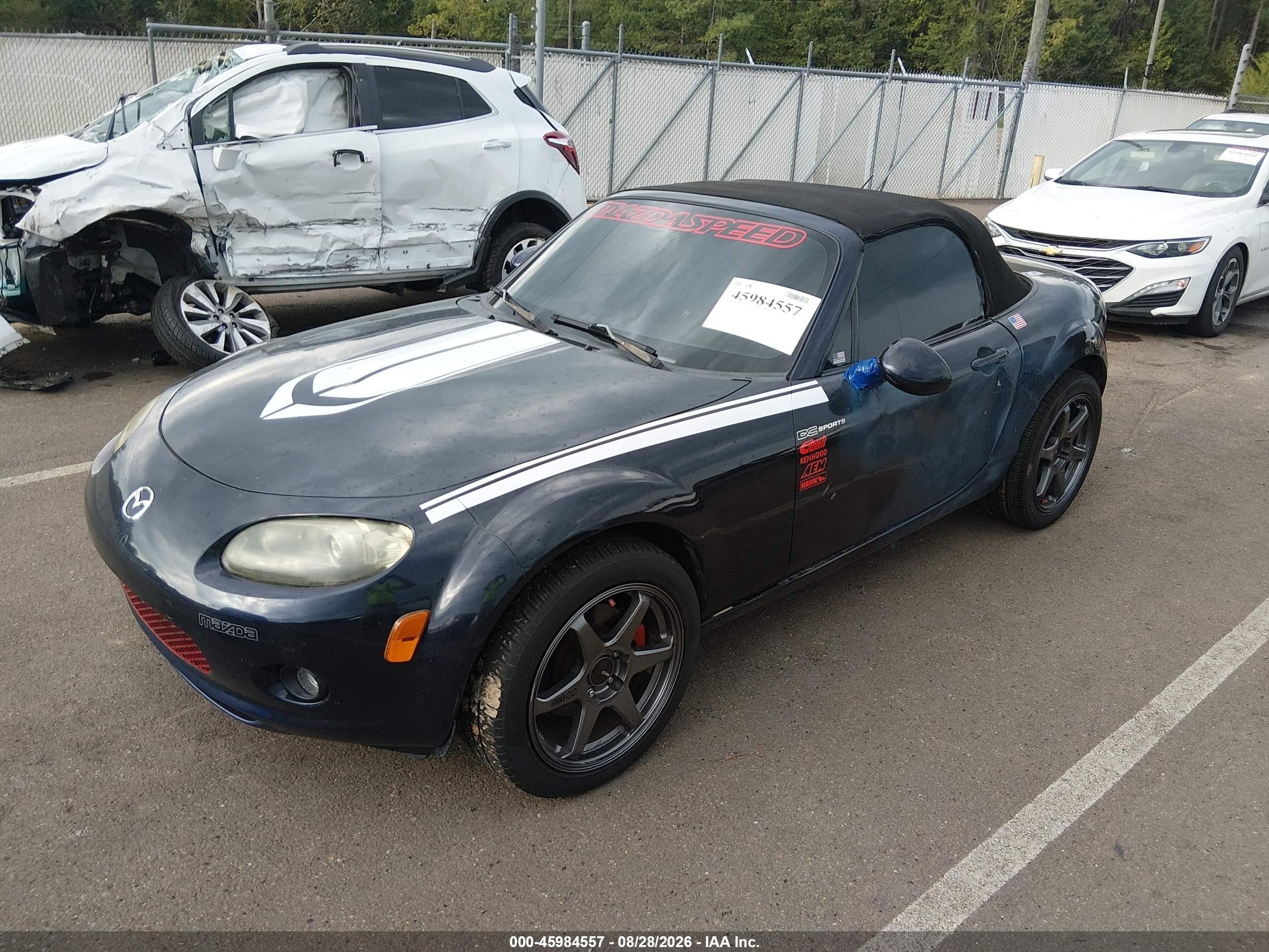 2007 Mazda Mx-5 Touring Black vin: JM1NC25F170132264