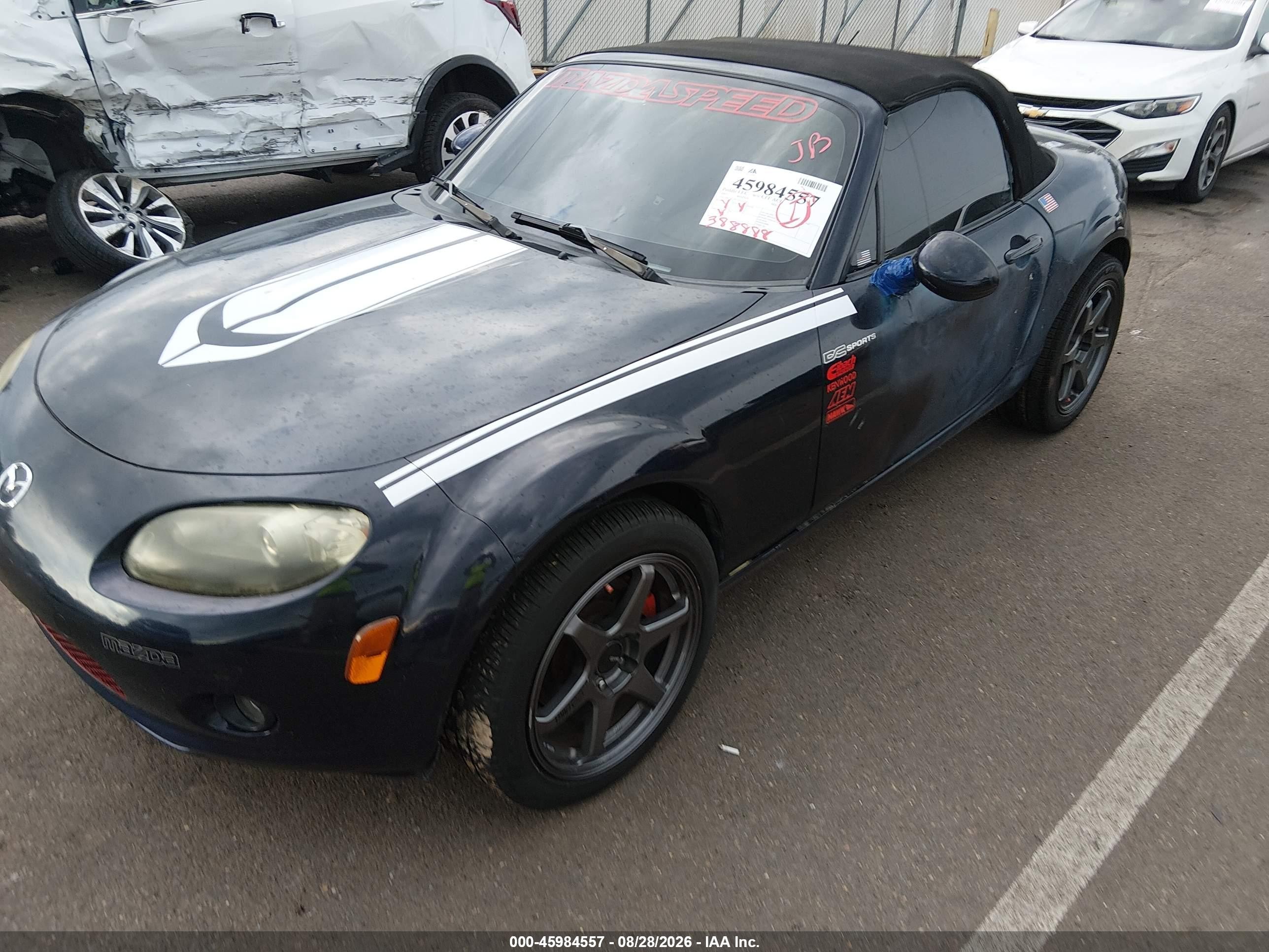 2007 Mazda Mx-5 Touring Black vin: JM1NC25F170132264