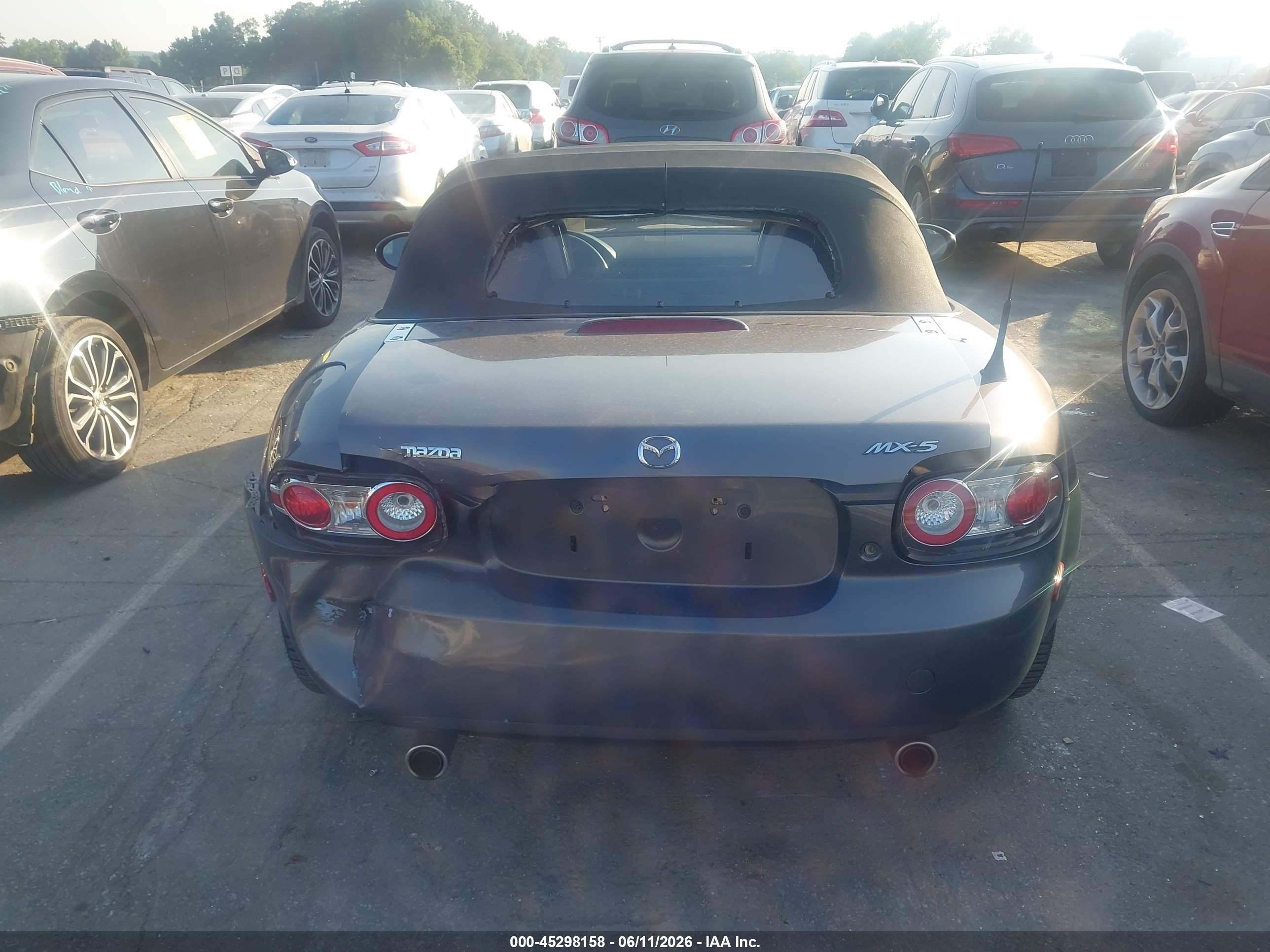 2007 Mazda Mx-5 Touring Gray vin: JM1NC25F170133883
