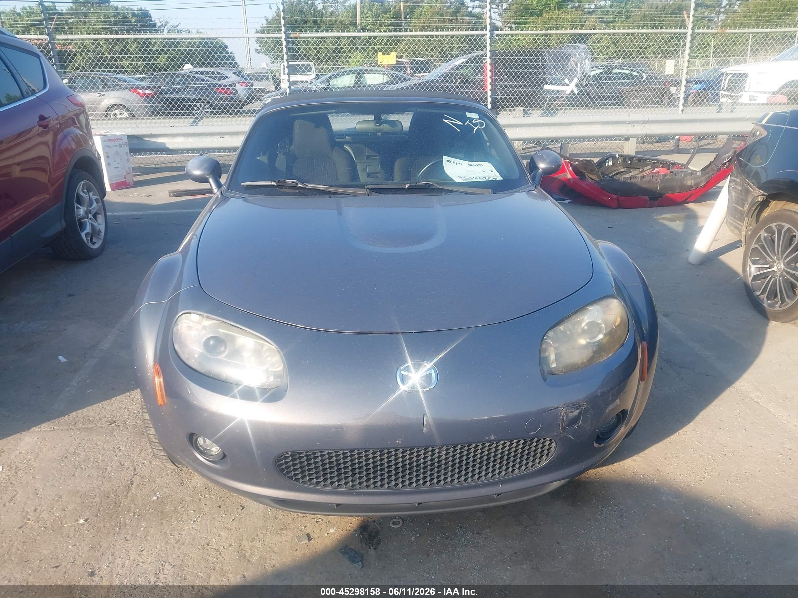 2007 Mazda Mx-5 Touring Gray vin: JM1NC25F170133883