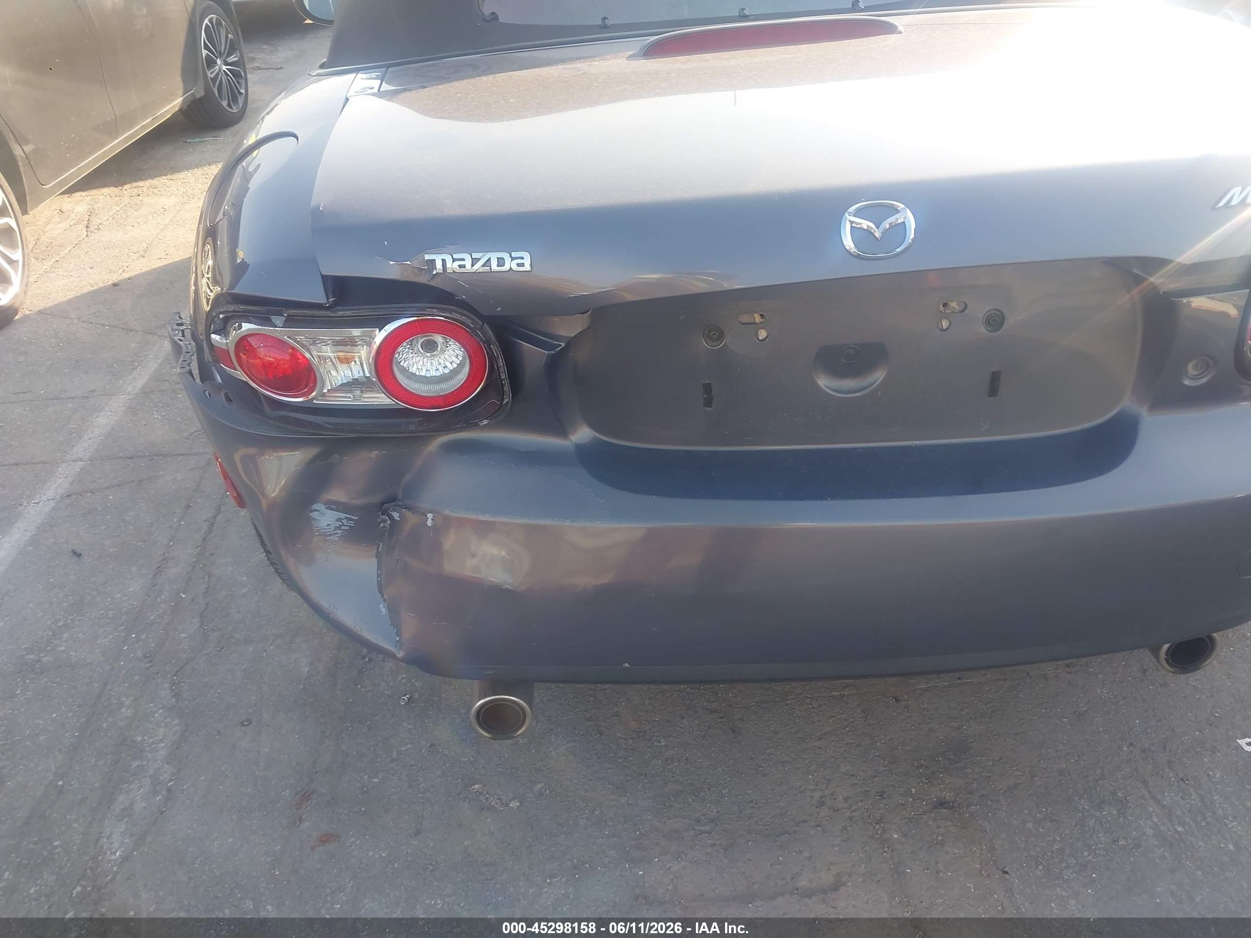 2007 Mazda Mx-5 Touring Gray vin: JM1NC25F170133883