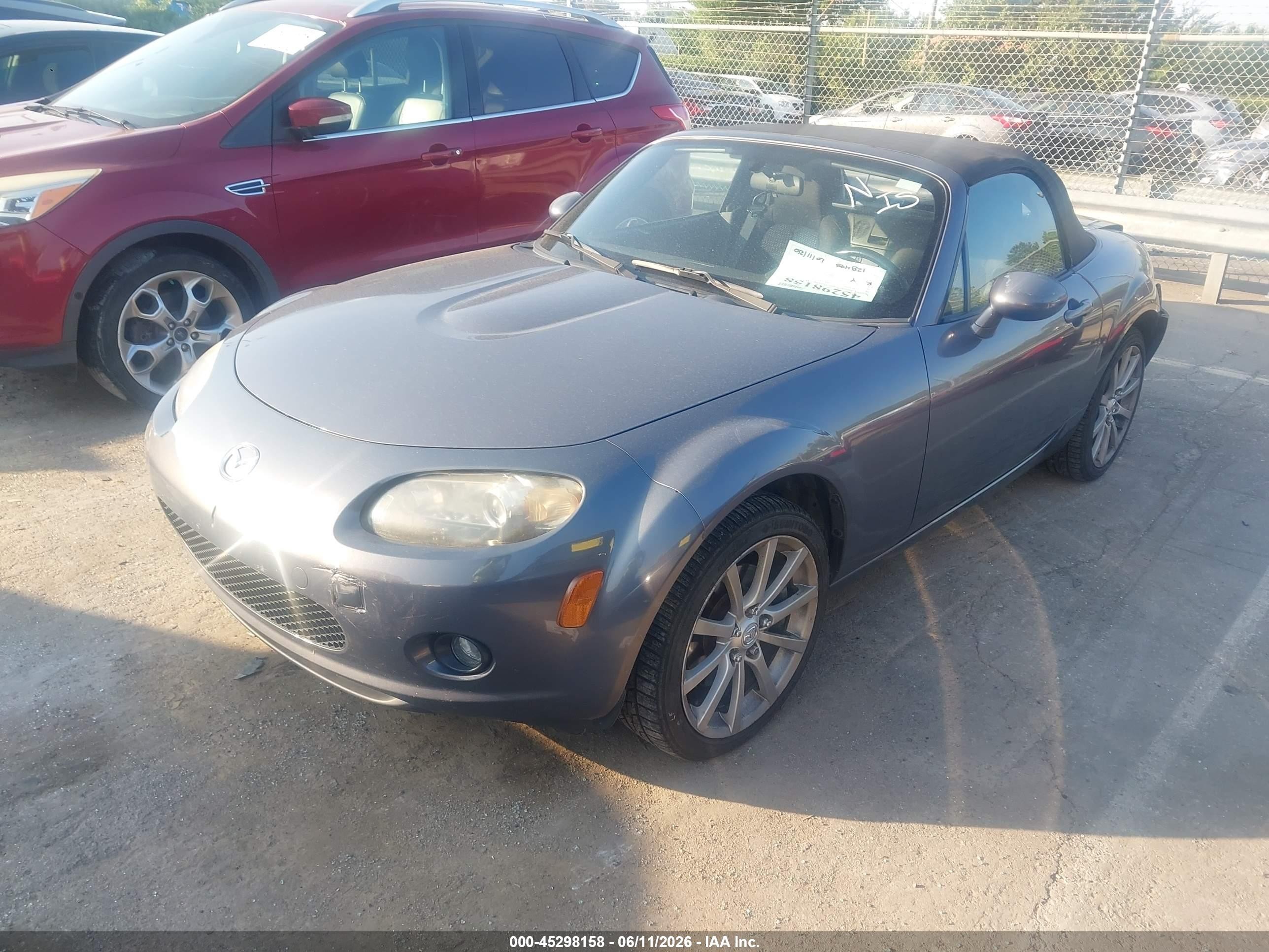 2007 Mazda Mx-5 Touring Gray vin: JM1NC25F170133883