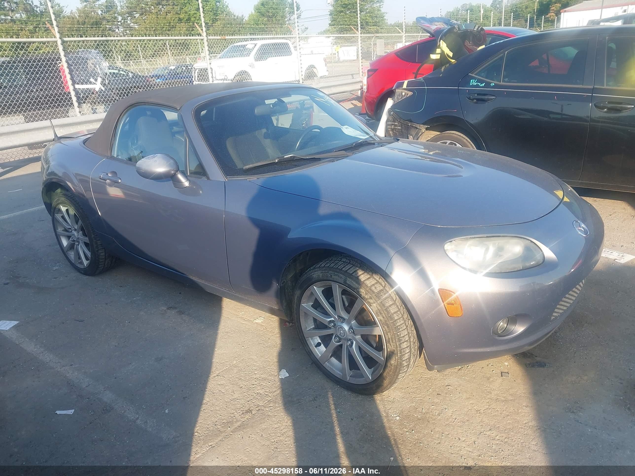 2007 Mazda Mx-5 Touring Gray vin: JM1NC25F170133883