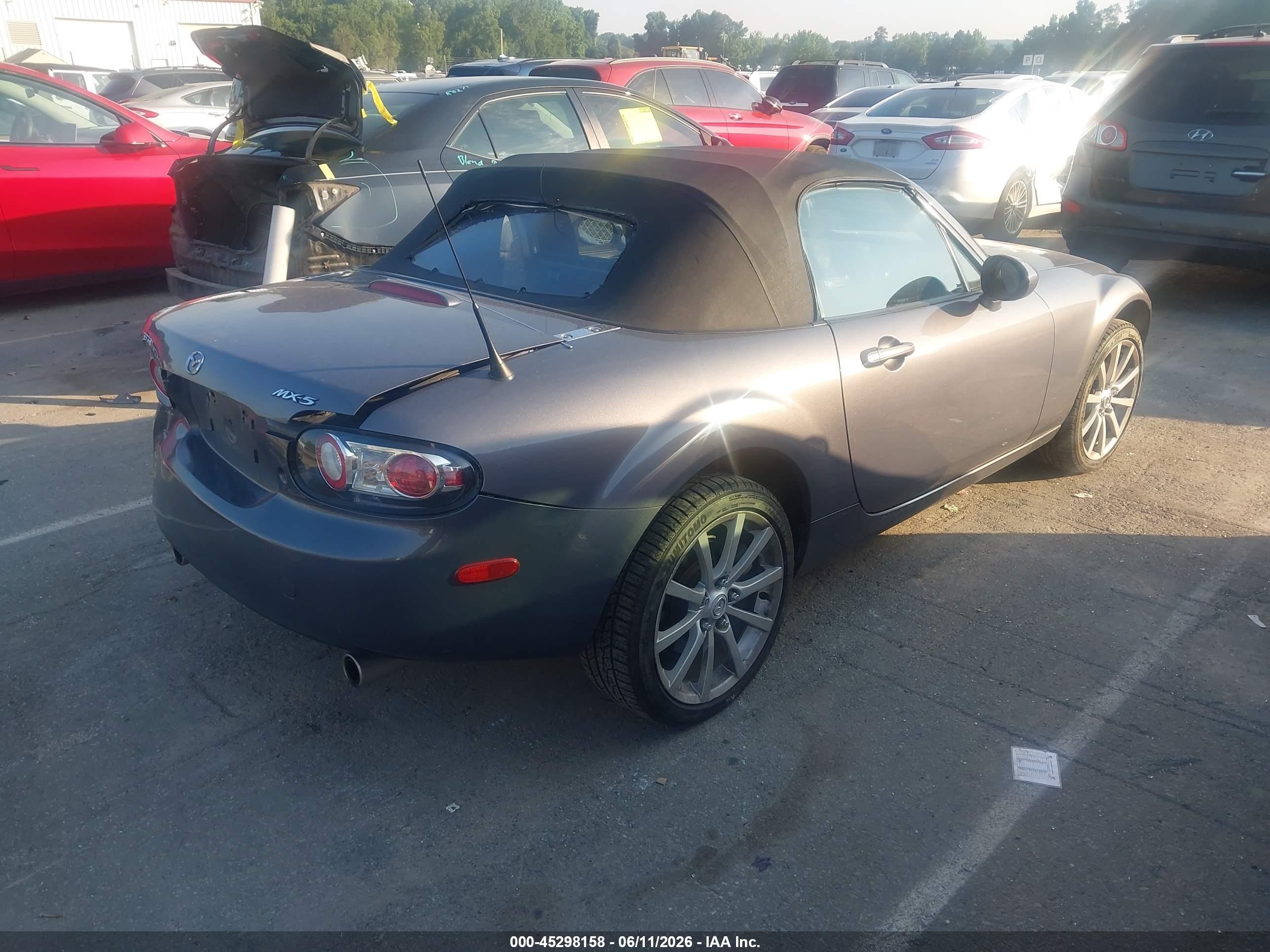 2007 Mazda Mx-5 Touring Gray vin: JM1NC25F170133883