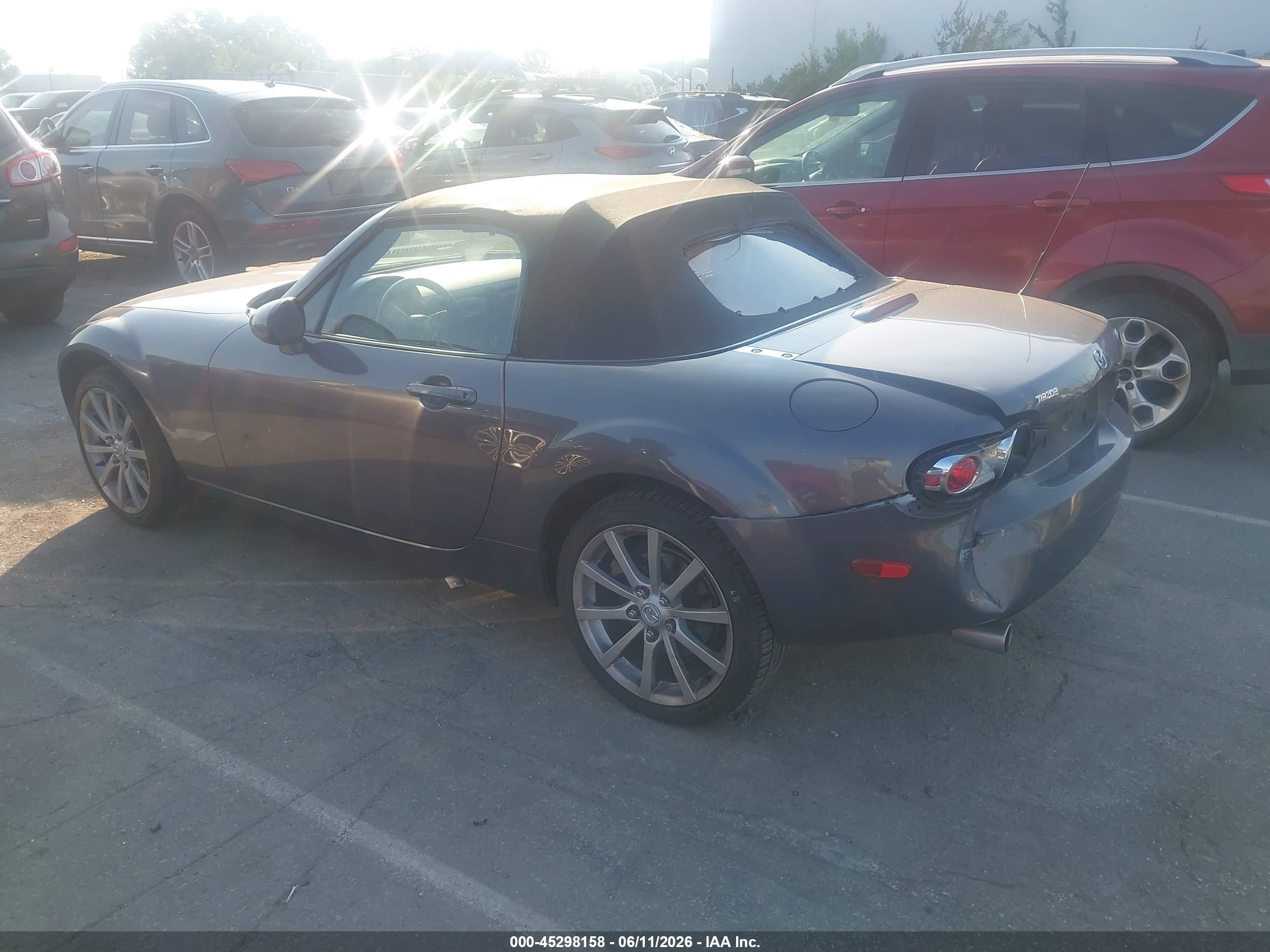 2007 Mazda Mx-5 Touring Gray vin: JM1NC25F170133883