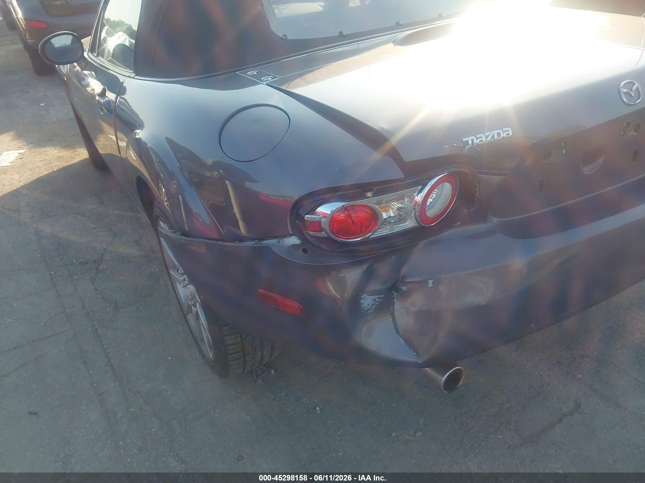 2007 Mazda Mx-5 Touring Gray vin: JM1NC25F170133883
