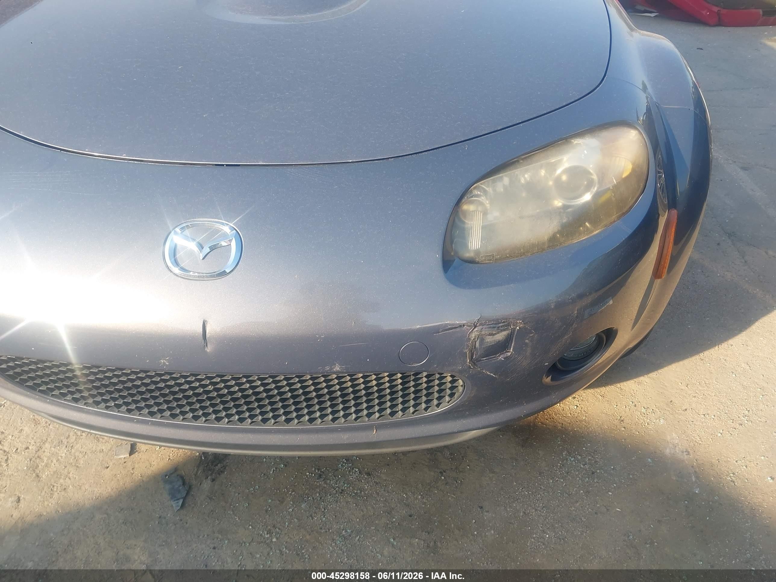2007 Mazda Mx-5 Touring Gray vin: JM1NC25F170133883