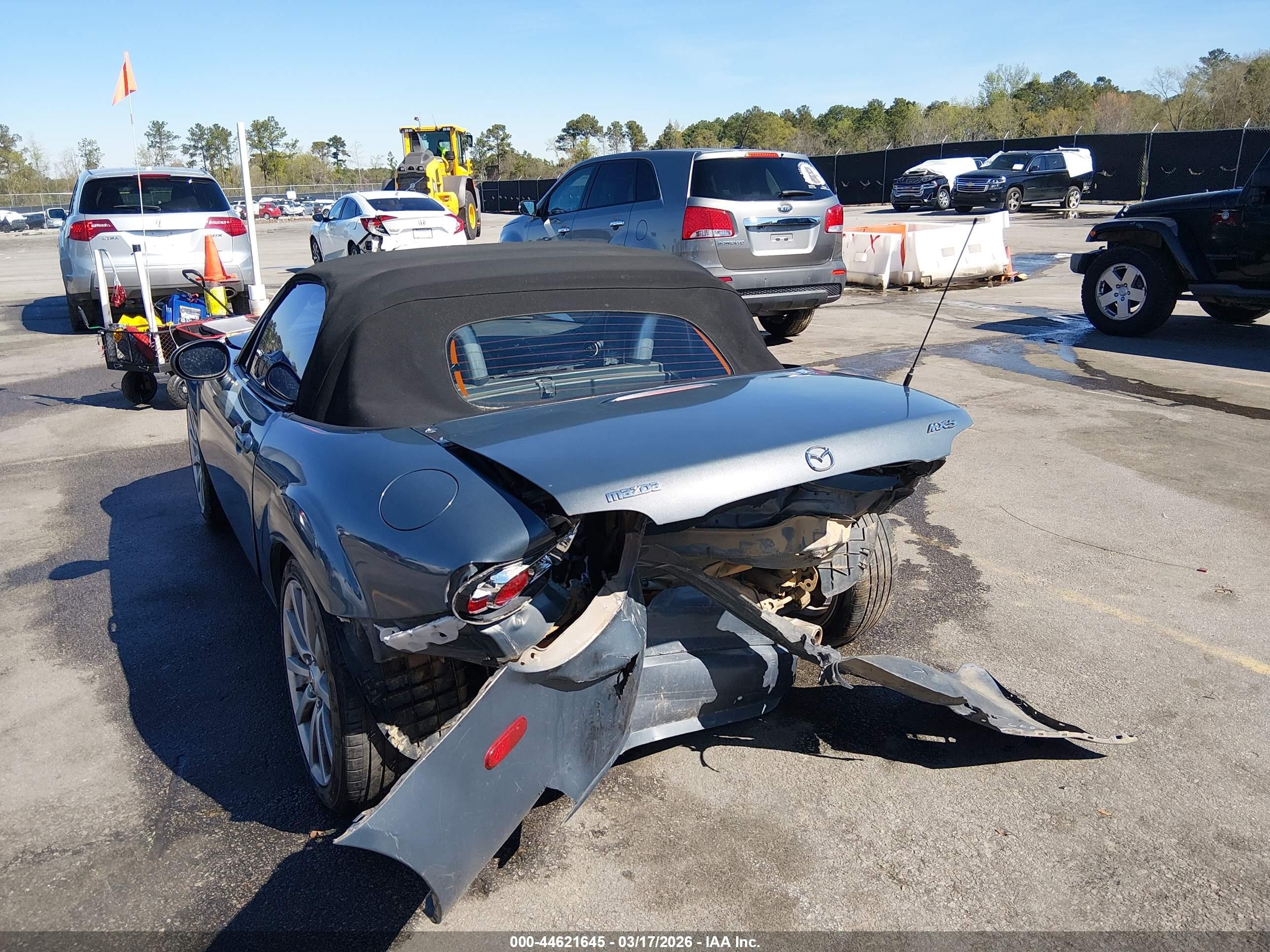 2008 Mazda Mx-5 Touring Blue vin: JM1NC25F180138891
