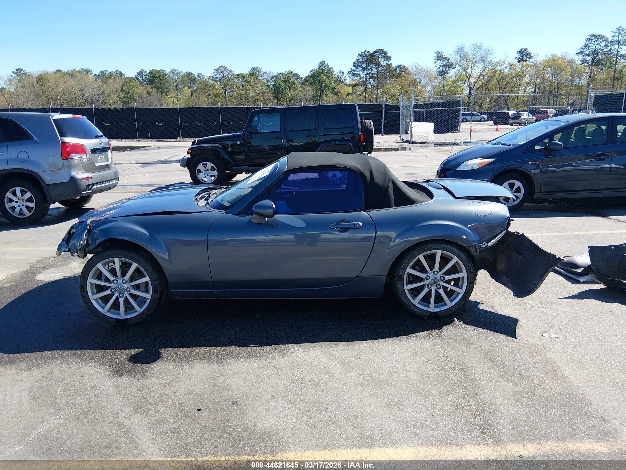 2008 Mazda Mx-5 Touring Blue vin: JM1NC25F180138891