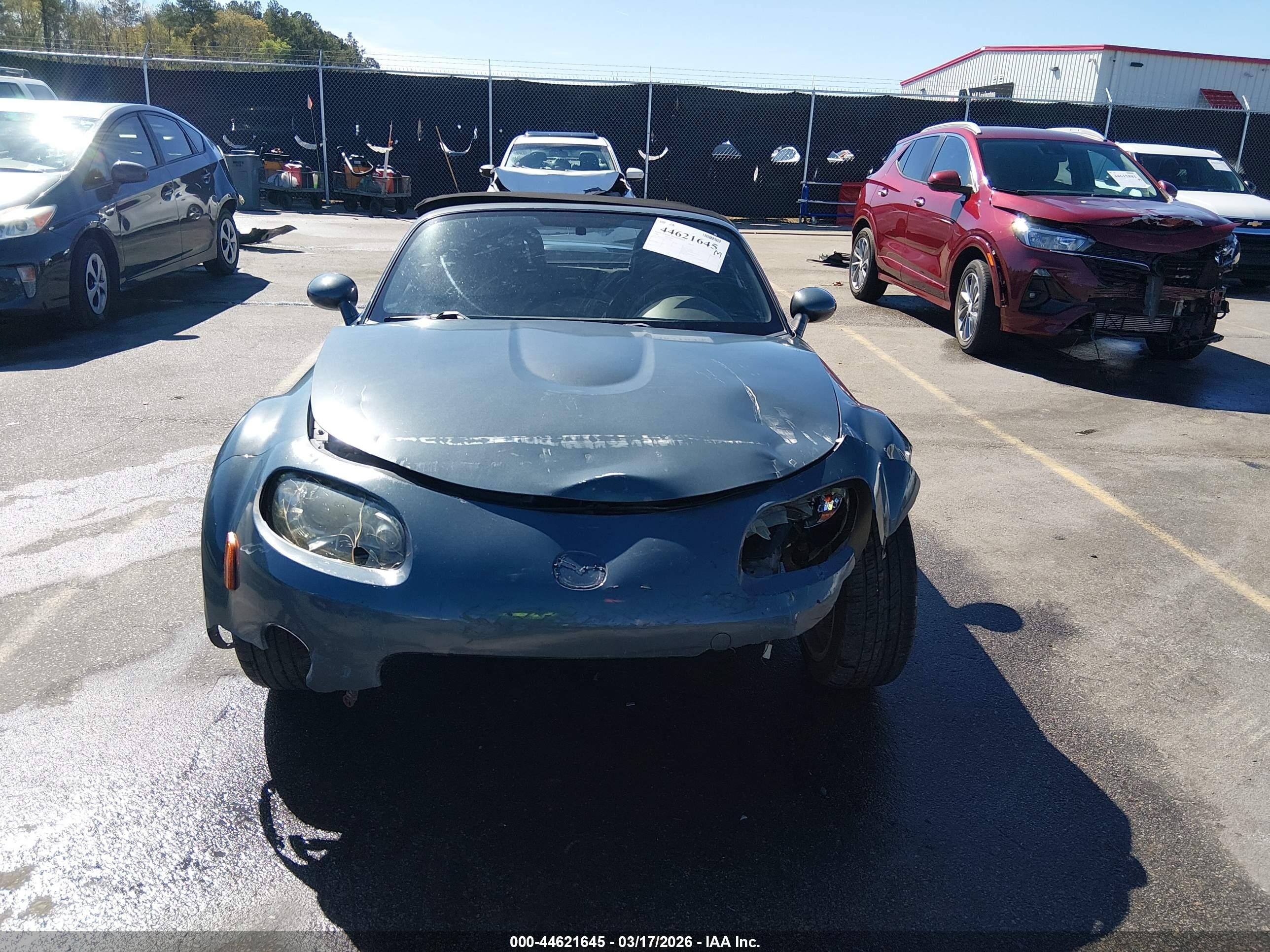 2008 Mazda Mx-5 Touring Blue vin: JM1NC25F180138891