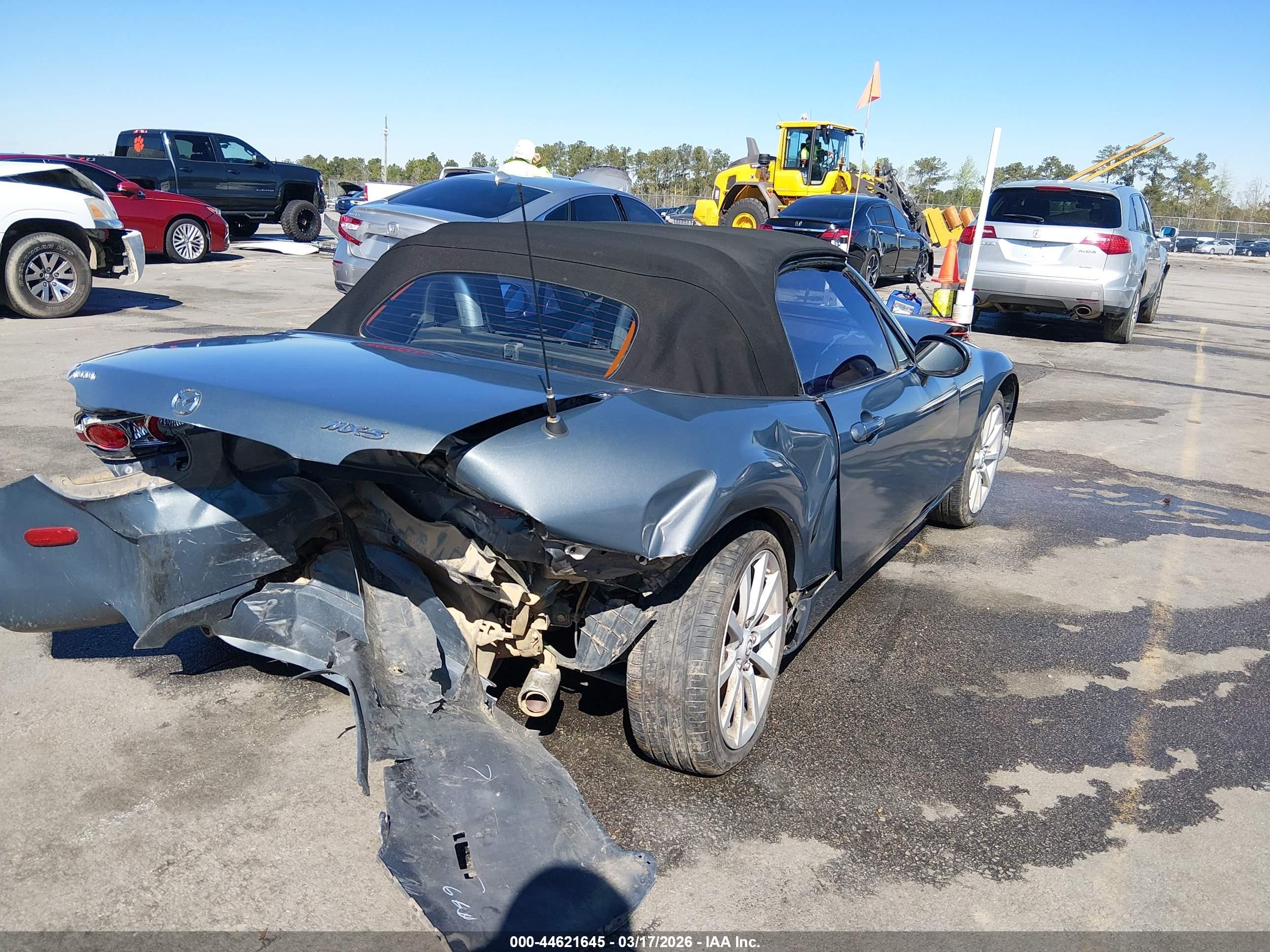 2008 Mazda Mx-5 Touring Blue vin: JM1NC25F180138891