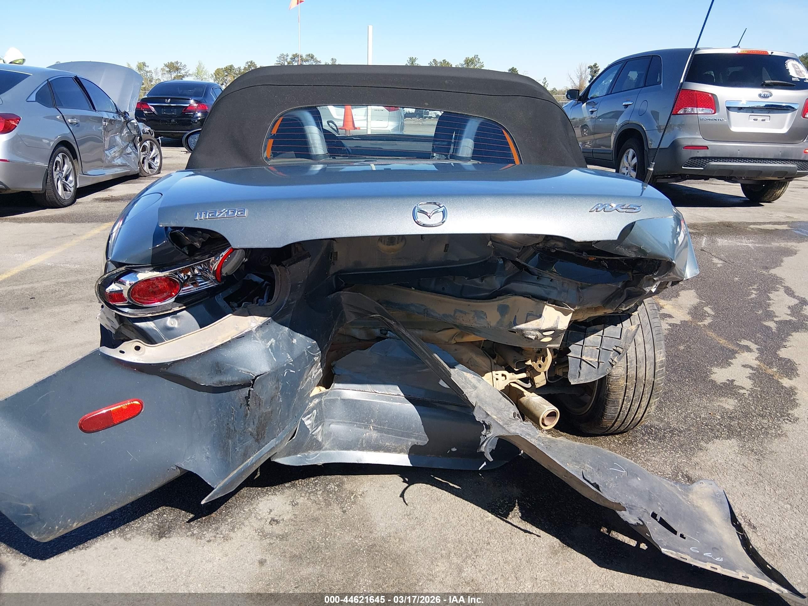 2008 Mazda Mx-5 Touring Blue vin: JM1NC25F180138891